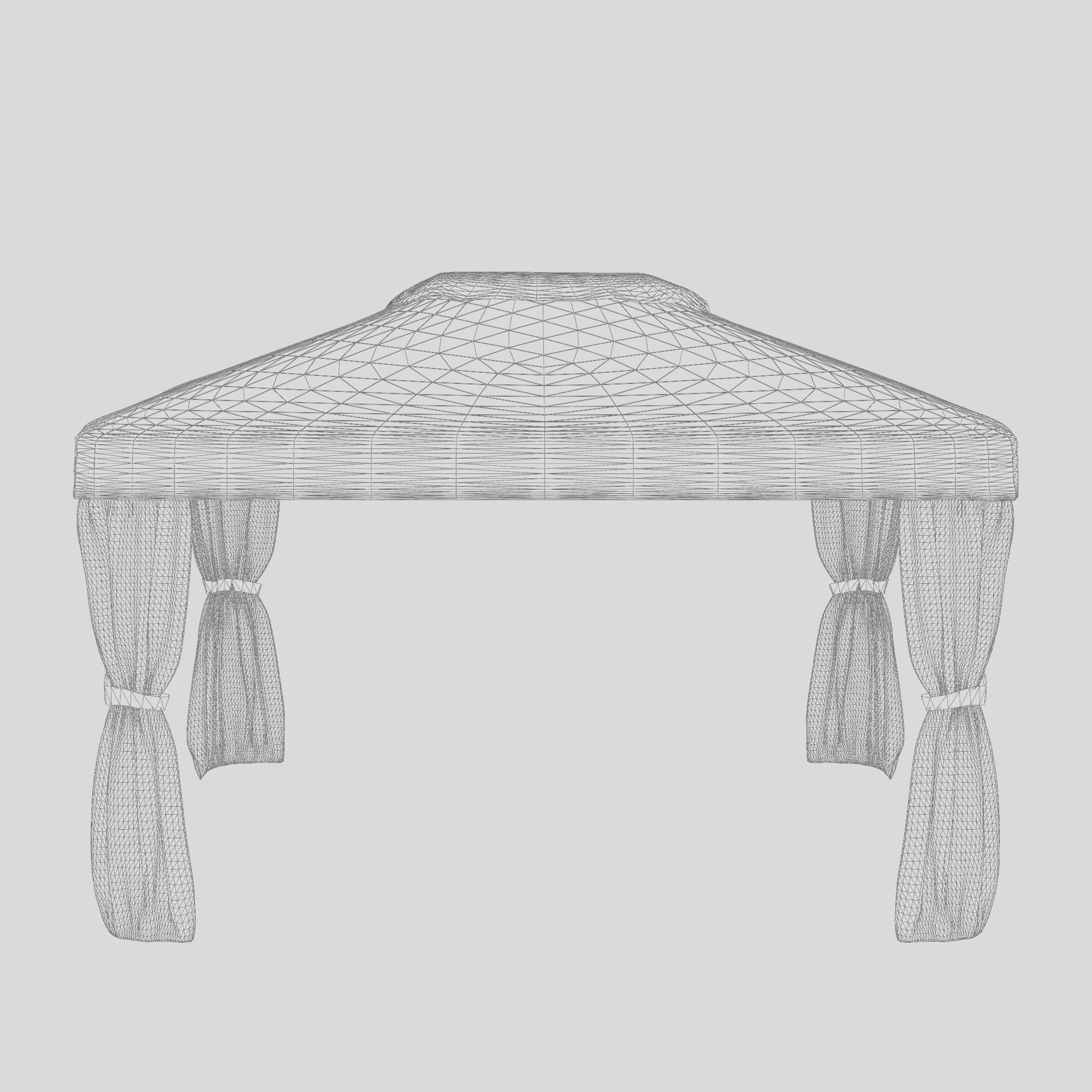 Flora Gazebo Complete Set 3D Model Low-poly 3D model_7