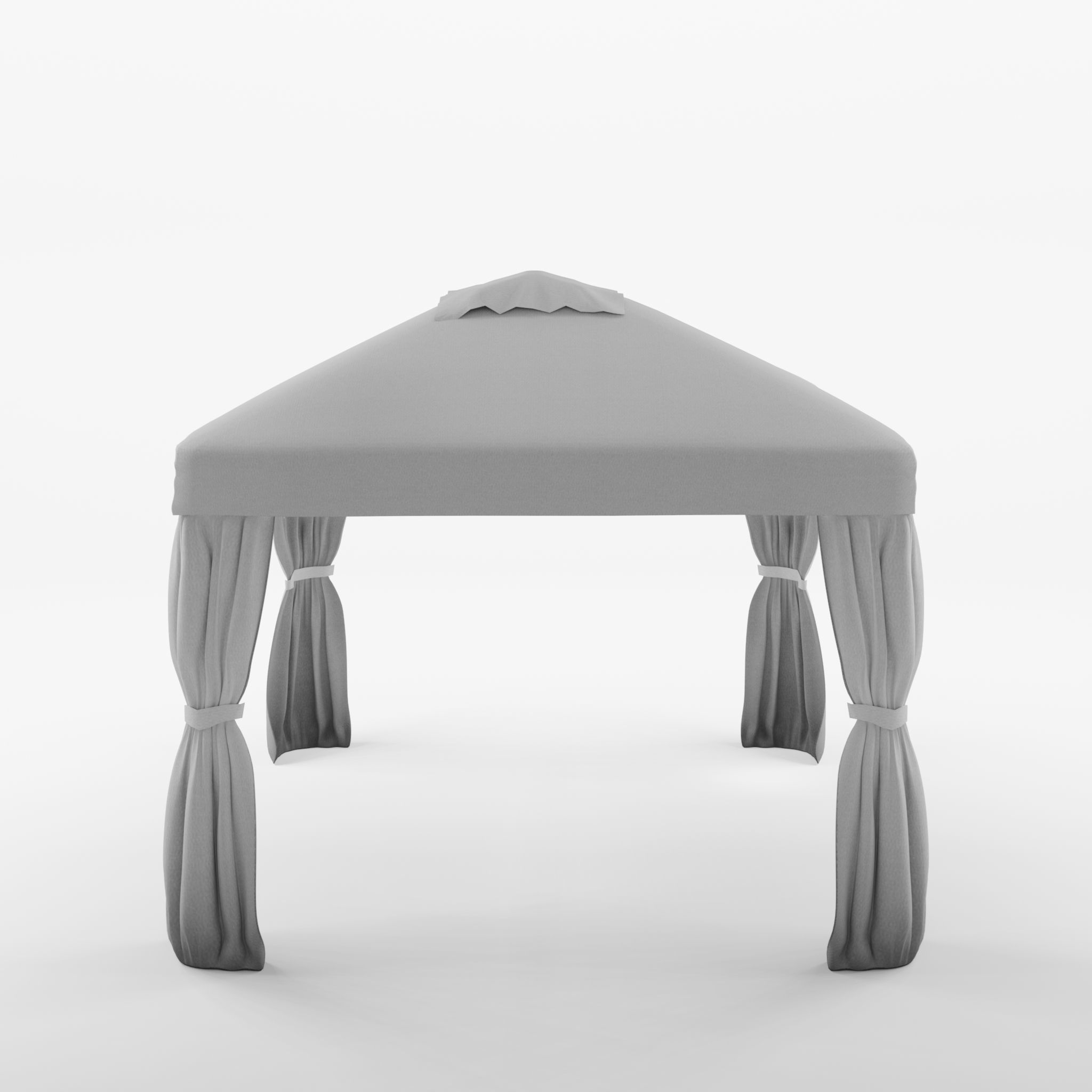 Flora Gazebo Complete Set 3D Model Low-poly 3D model_3
