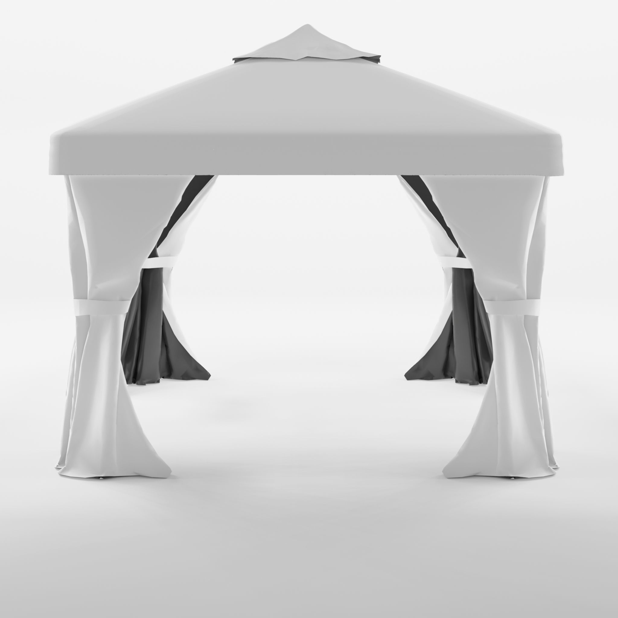 Gothenburg Gazebo Complete Set 3D Model Low-poly 3D model_3