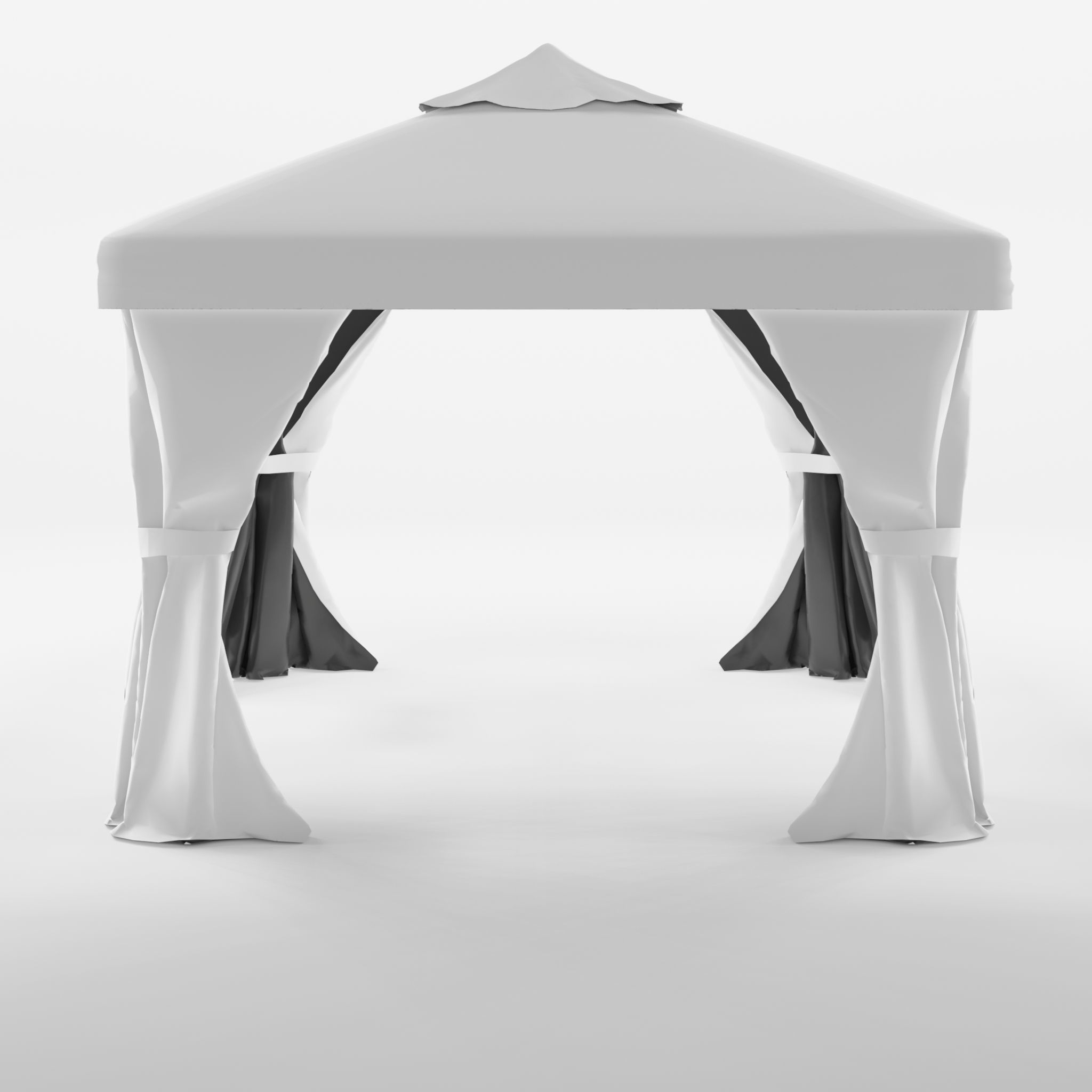 Gothenburg Gazebo Complete Set 3D Model Low-poly 3D model_2