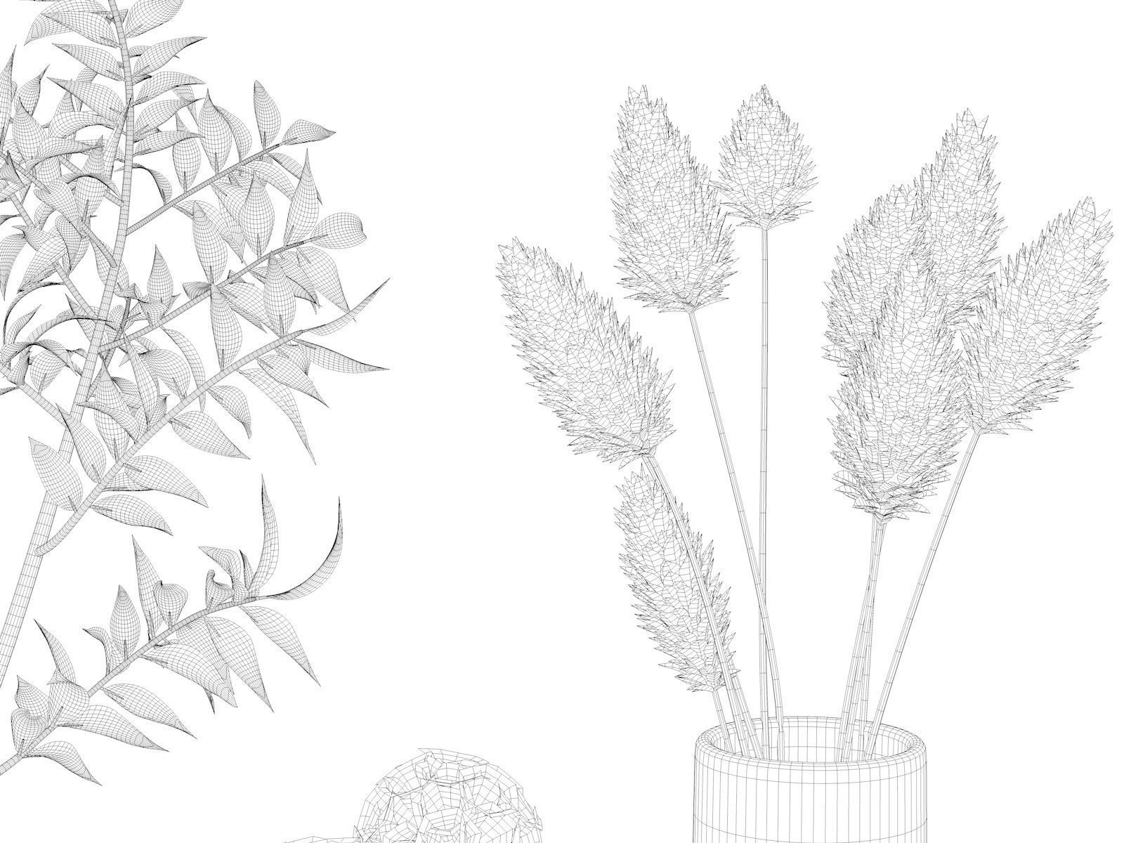 Vase Set 111 3D model_4