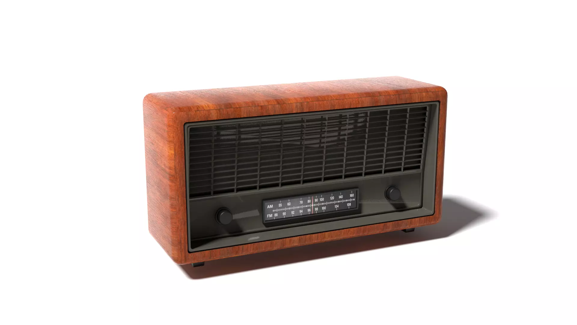 Retro Radio 3D model_0