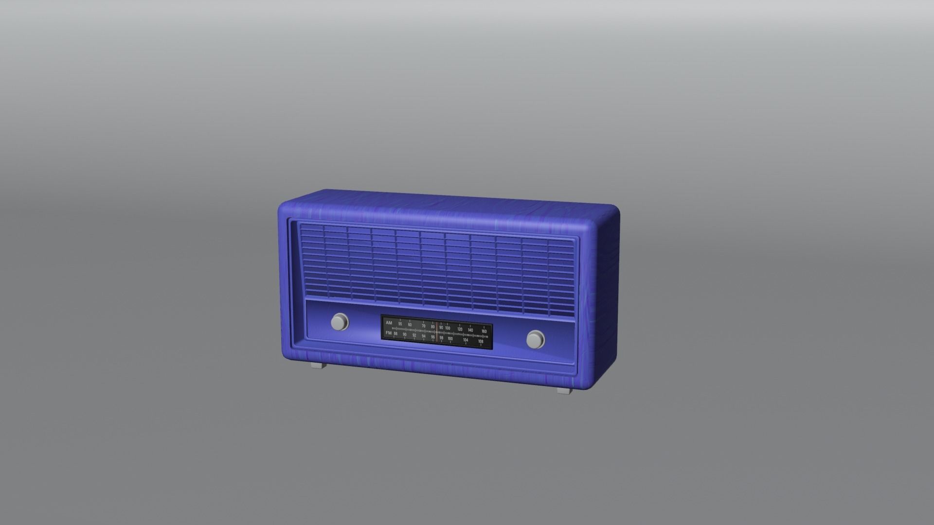 Retro Radio 3D model_4