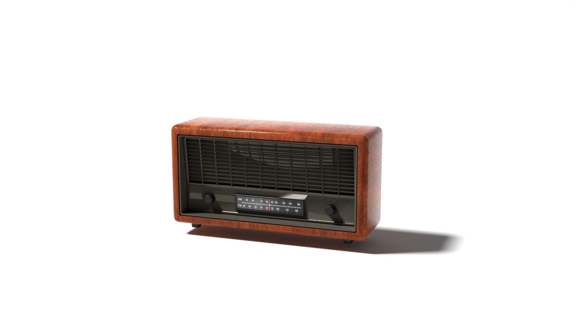 Retro Radio 3D model_1