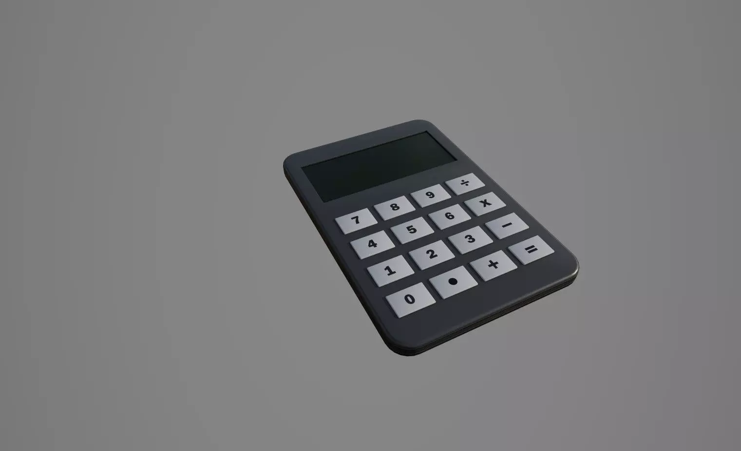 Calculator Low-poly 3D model