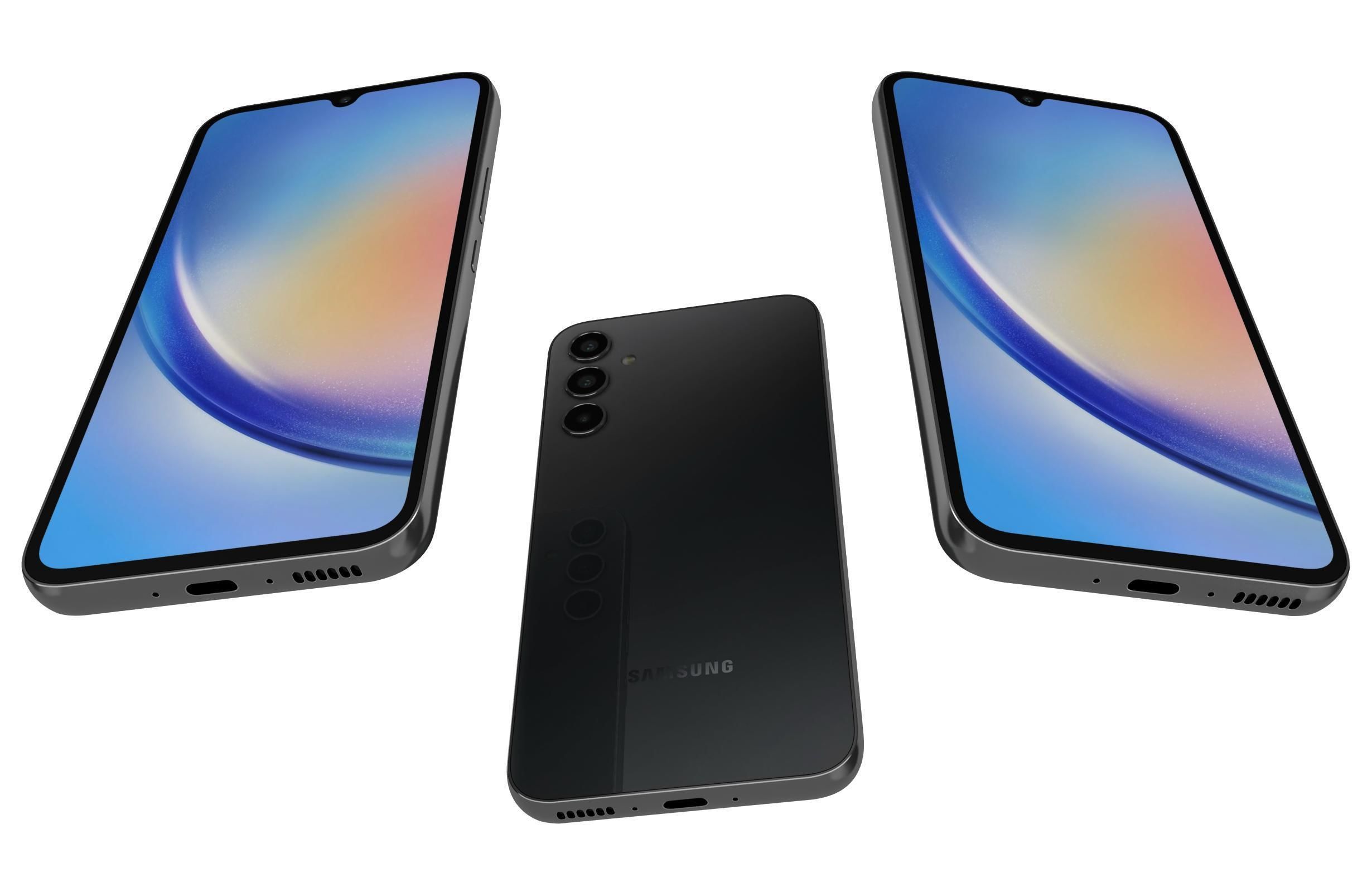 Samsung Galaxy A34 Black 3D model_2