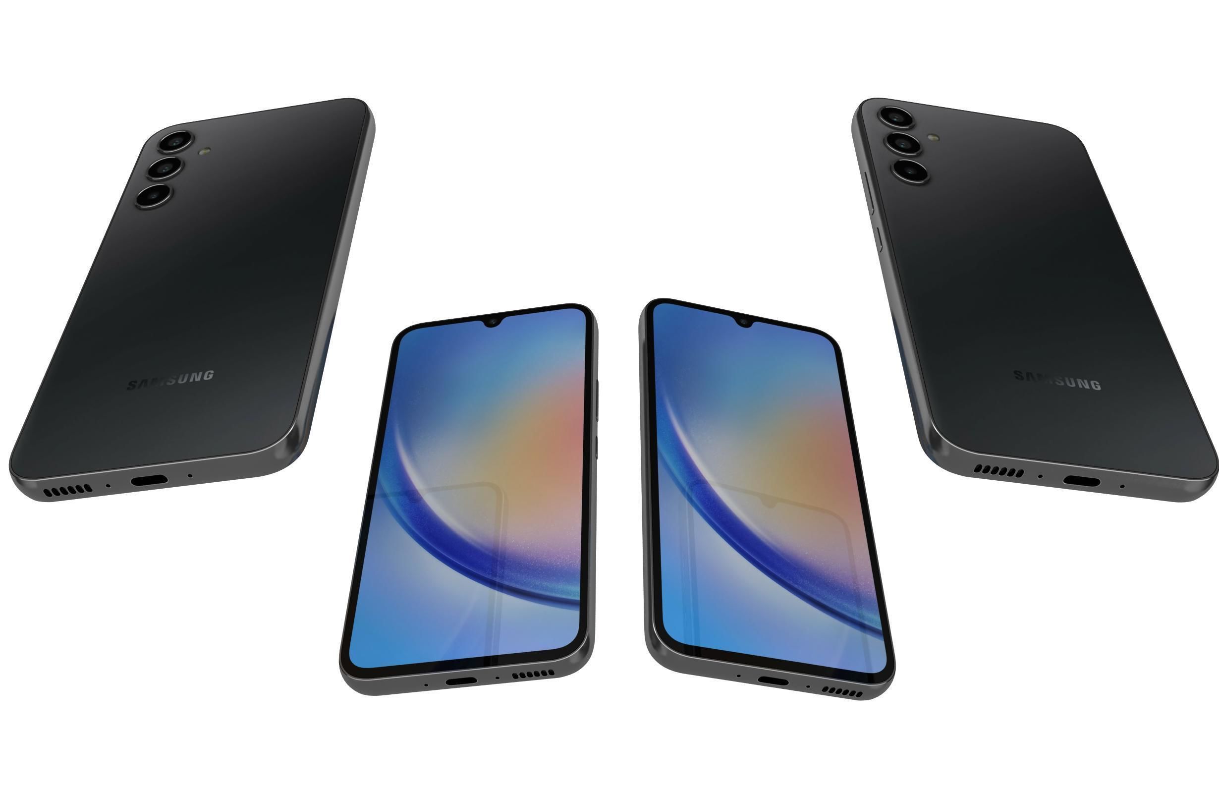 Samsung Galaxy A34 Black 3D model_5