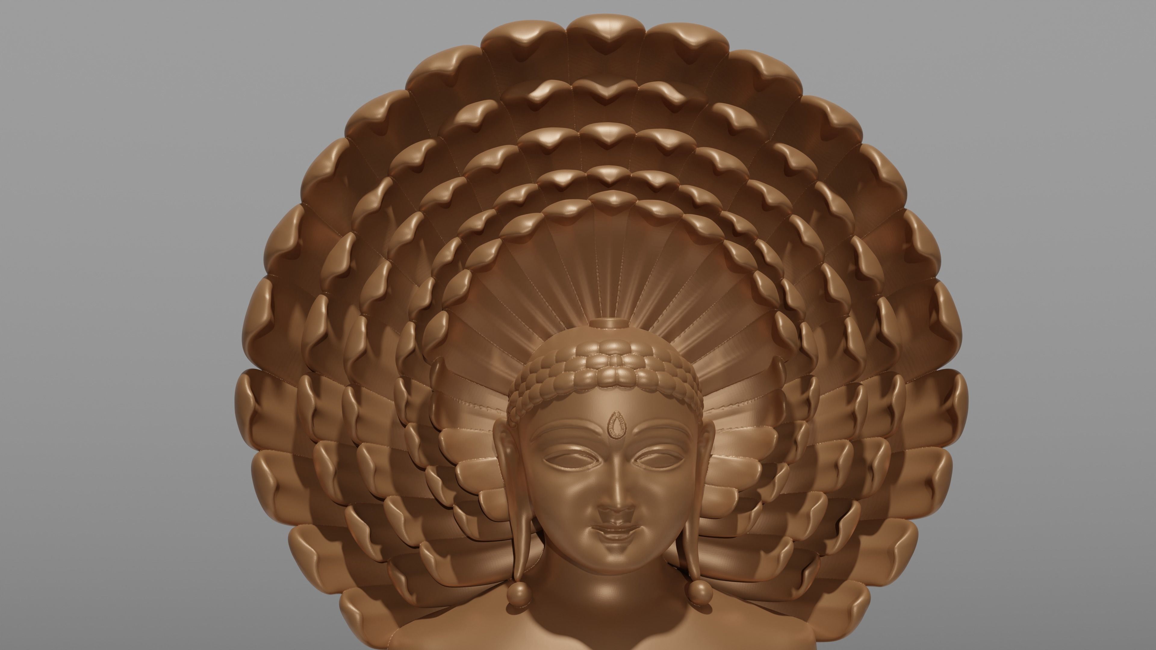 Mahavir Swami Ji Statue 3d Model 3D print model_2