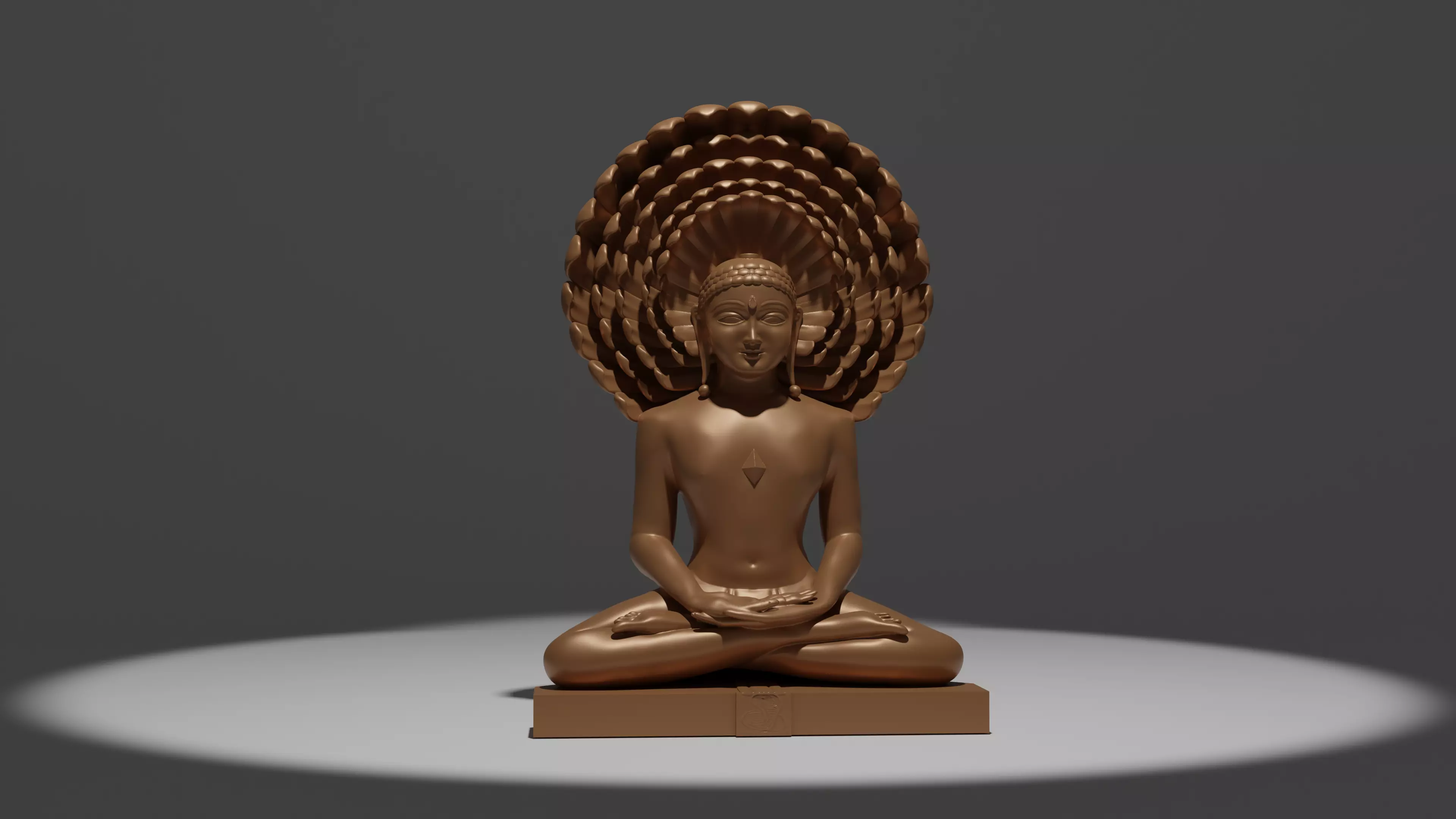 Mahavir Swami Ji Statue 3d Model 3D print model_0