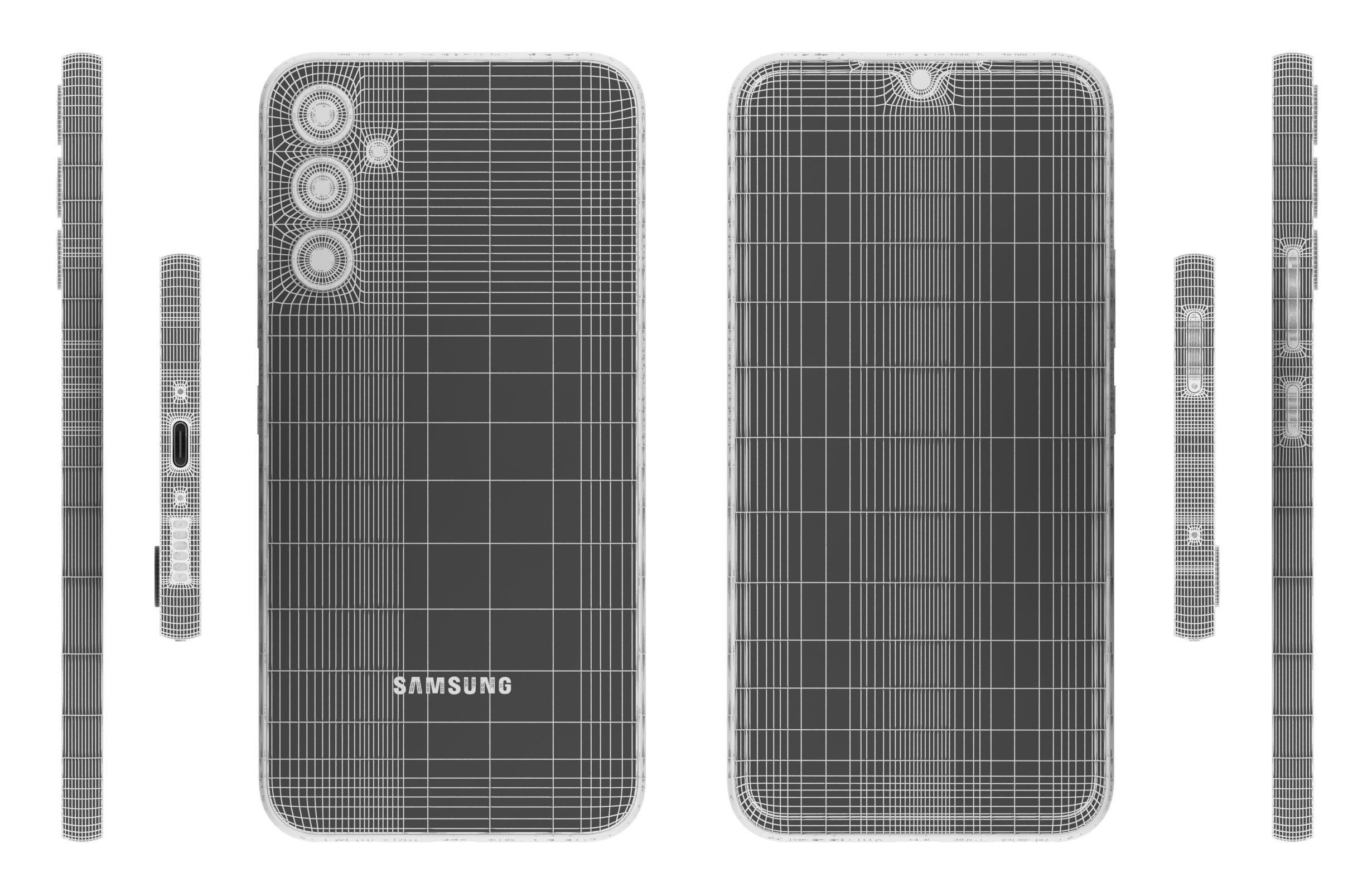 Samsung Galaxy A34 Blue 3D model_17