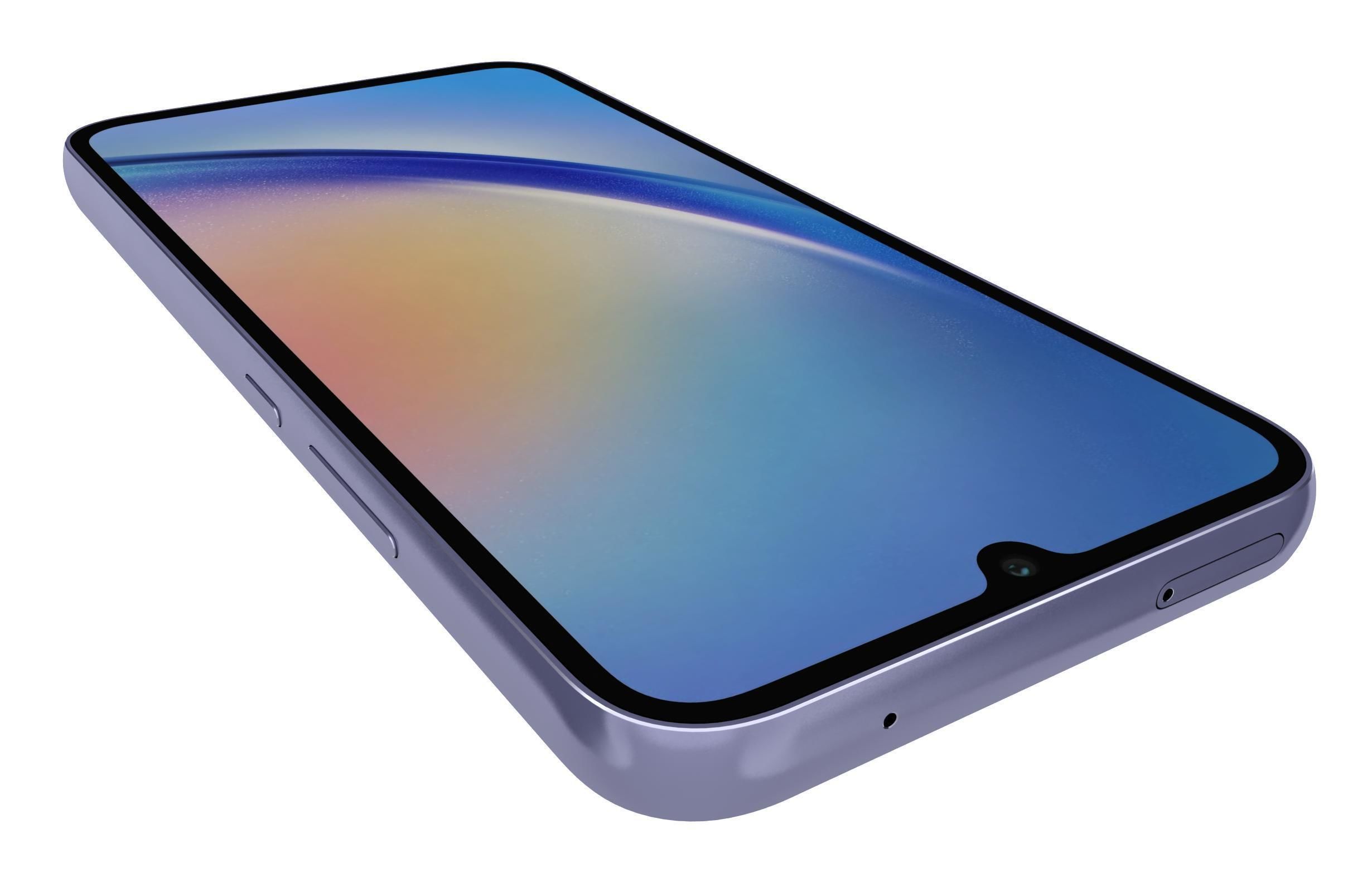 Samsung Galaxy A34 Blue 3D model_9