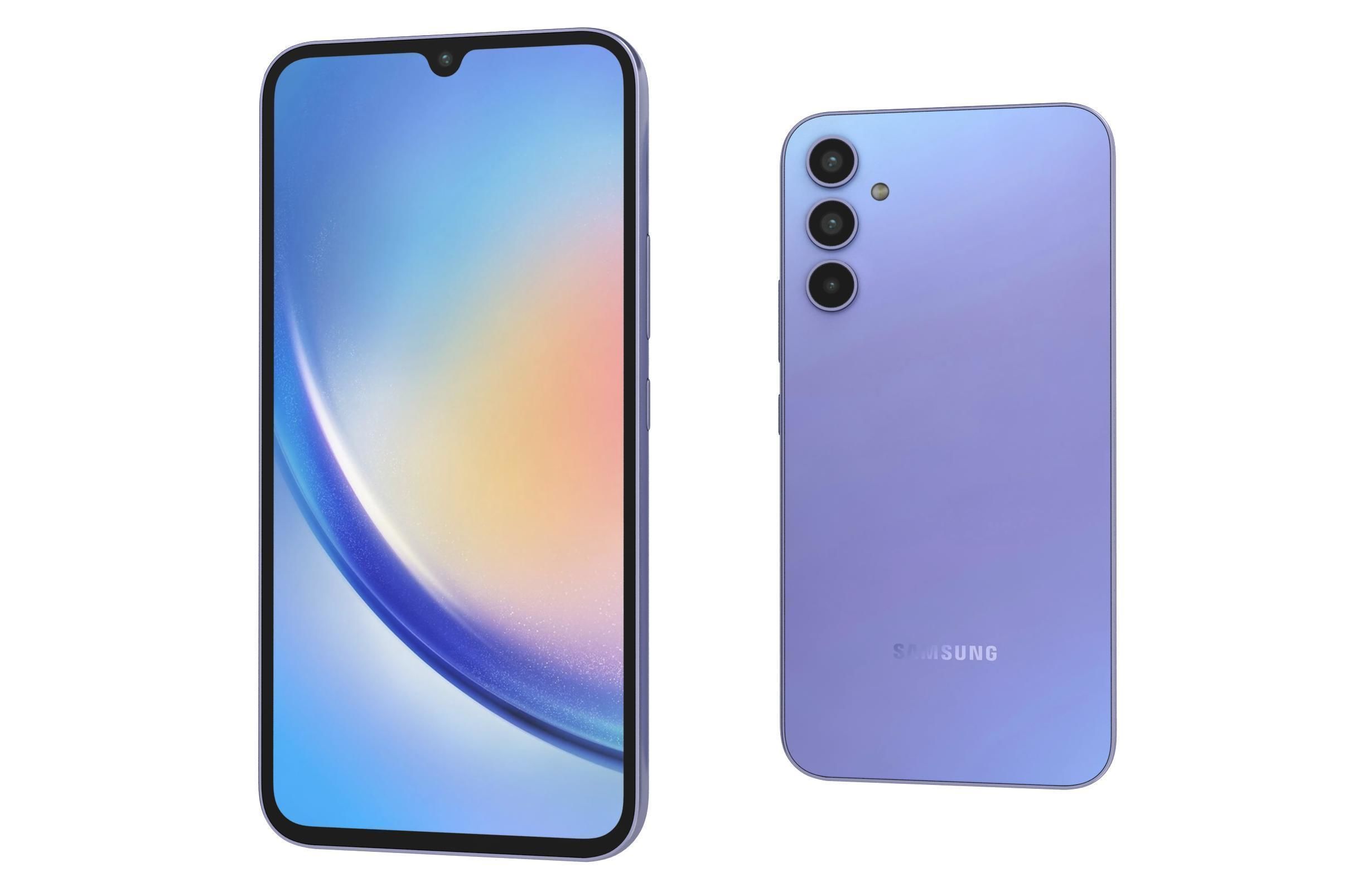 Samsung Galaxy A34 Blue 3D model_6