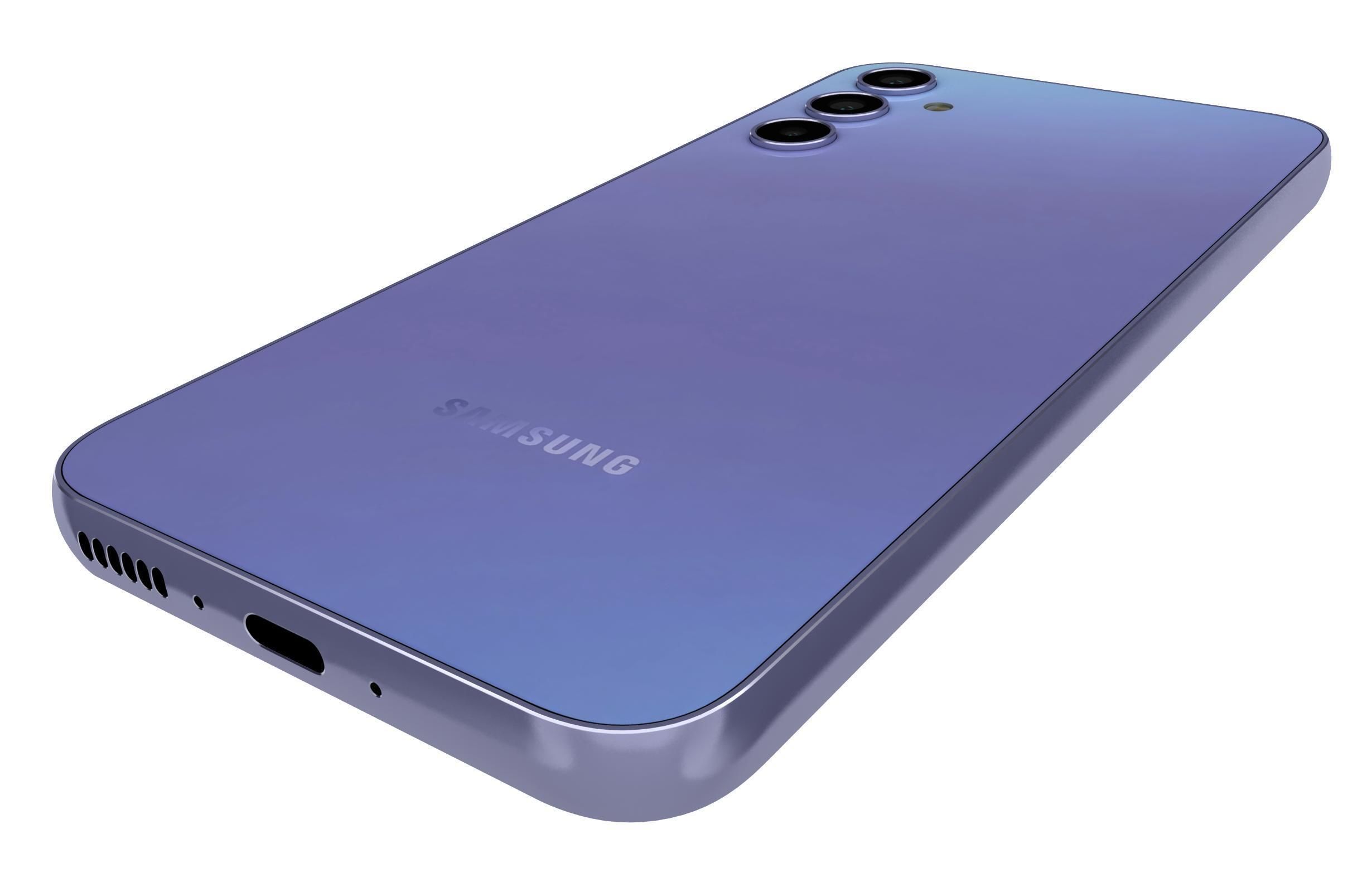 Samsung Galaxy A34 Blue 3D model_13