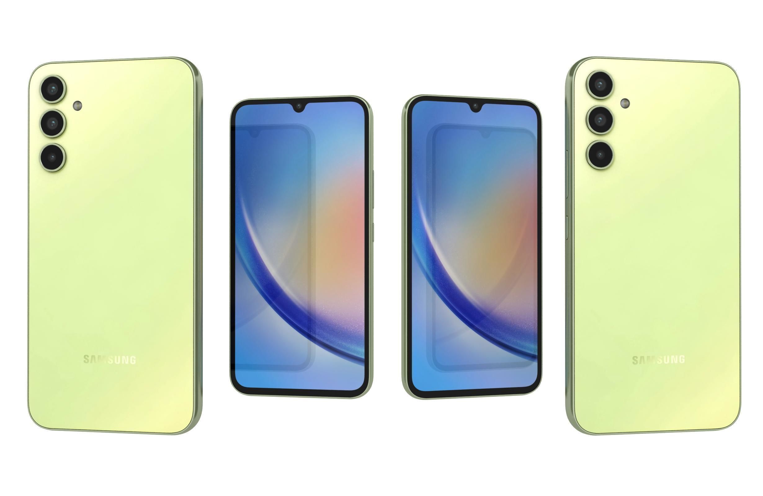 Samsung Galaxy A34 Green 3D model_3