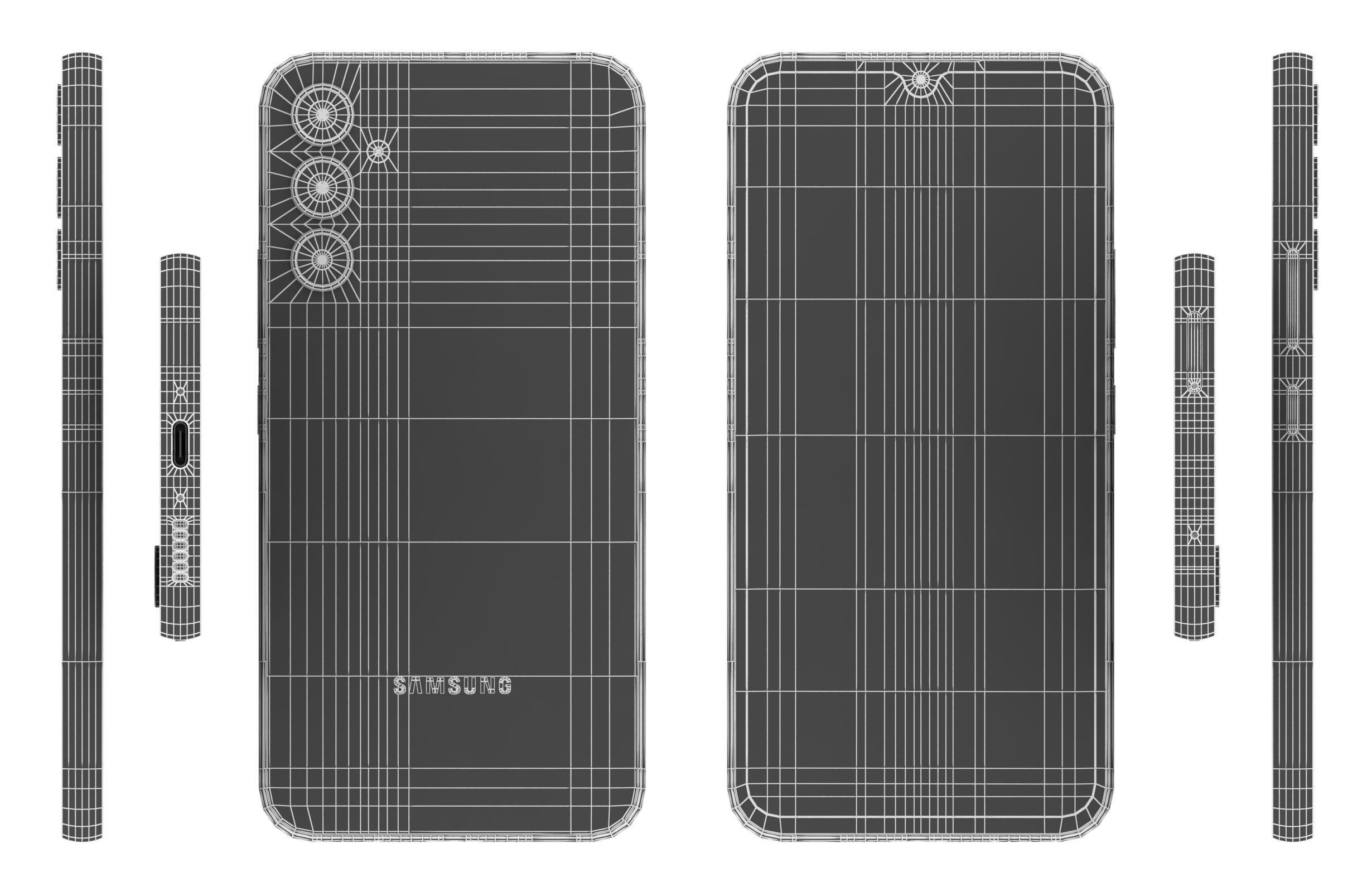 Samsung Galaxy A34 White 3D model_16