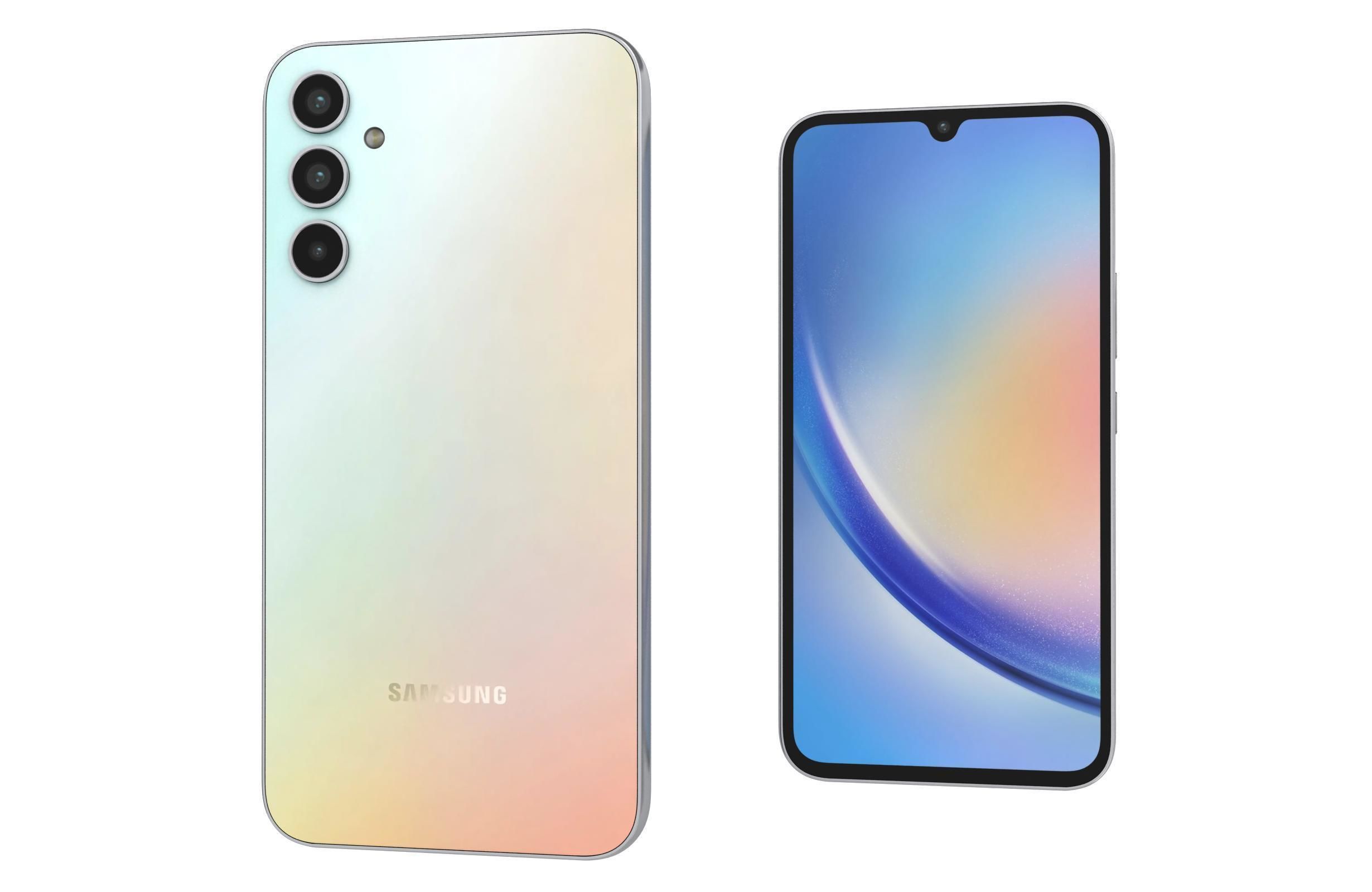 Samsung Galaxy A34 White 3D model_7