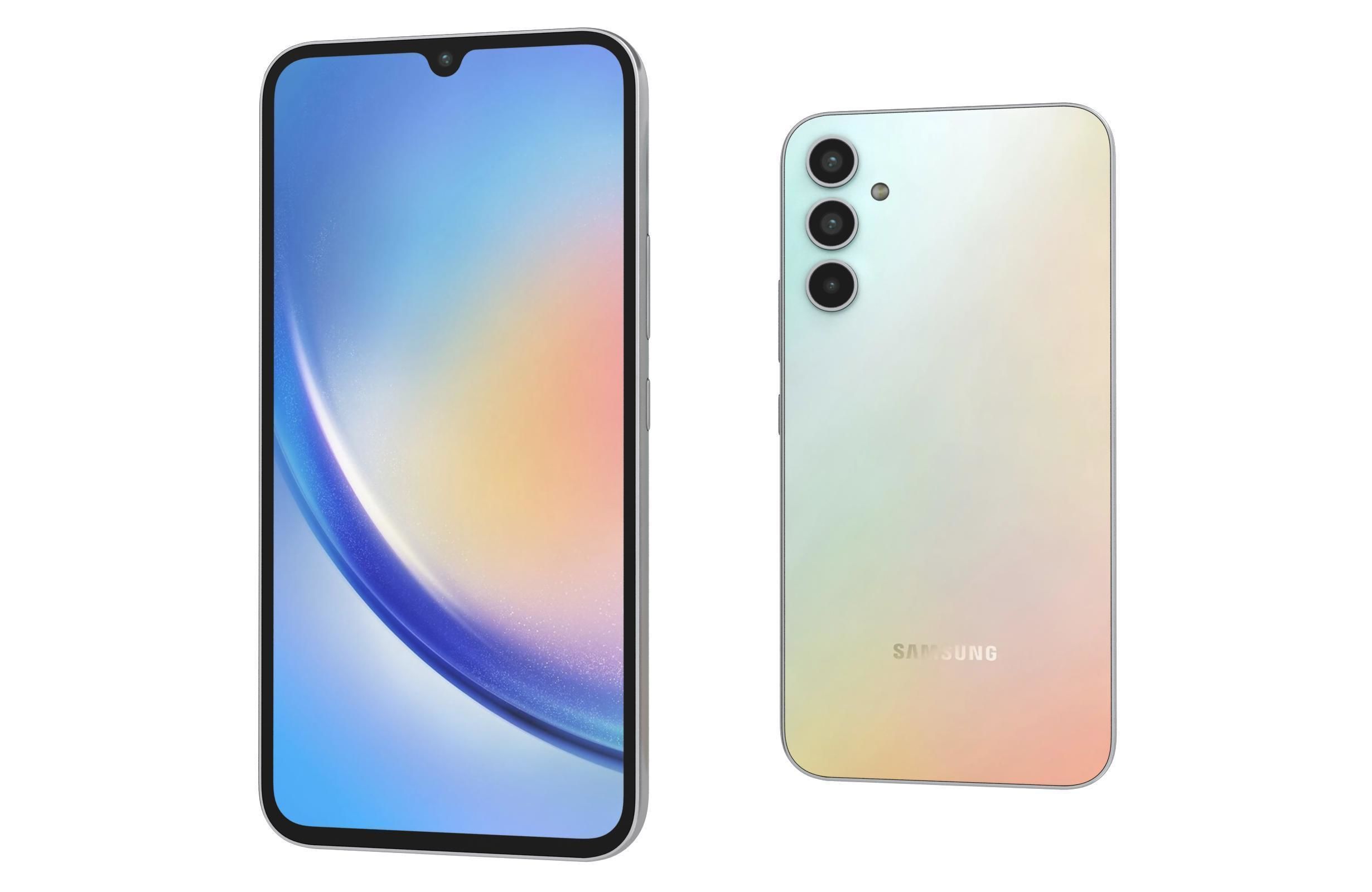 Samsung Galaxy A34 White 3D model_6