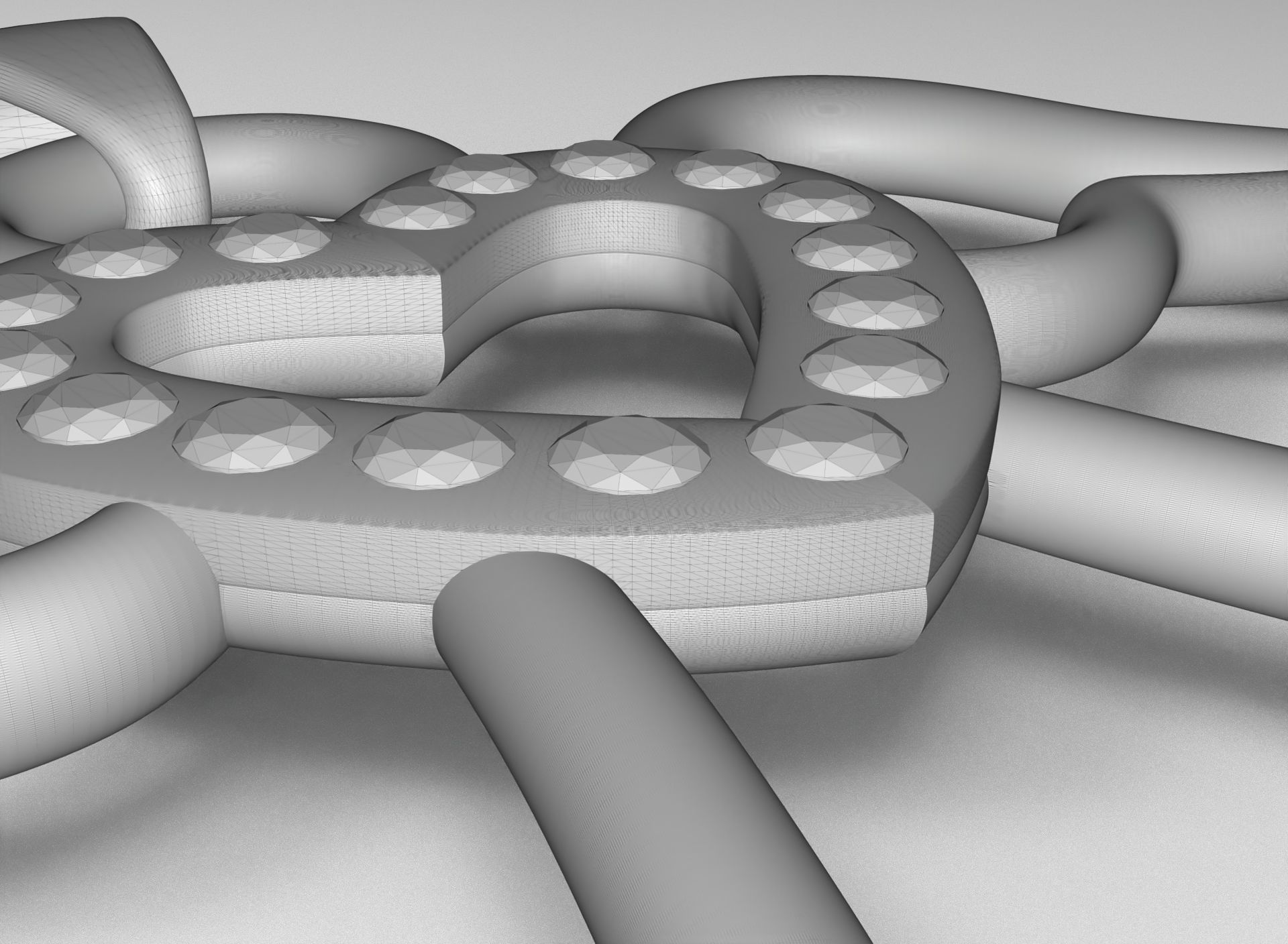 Angel pendant 3D model_5