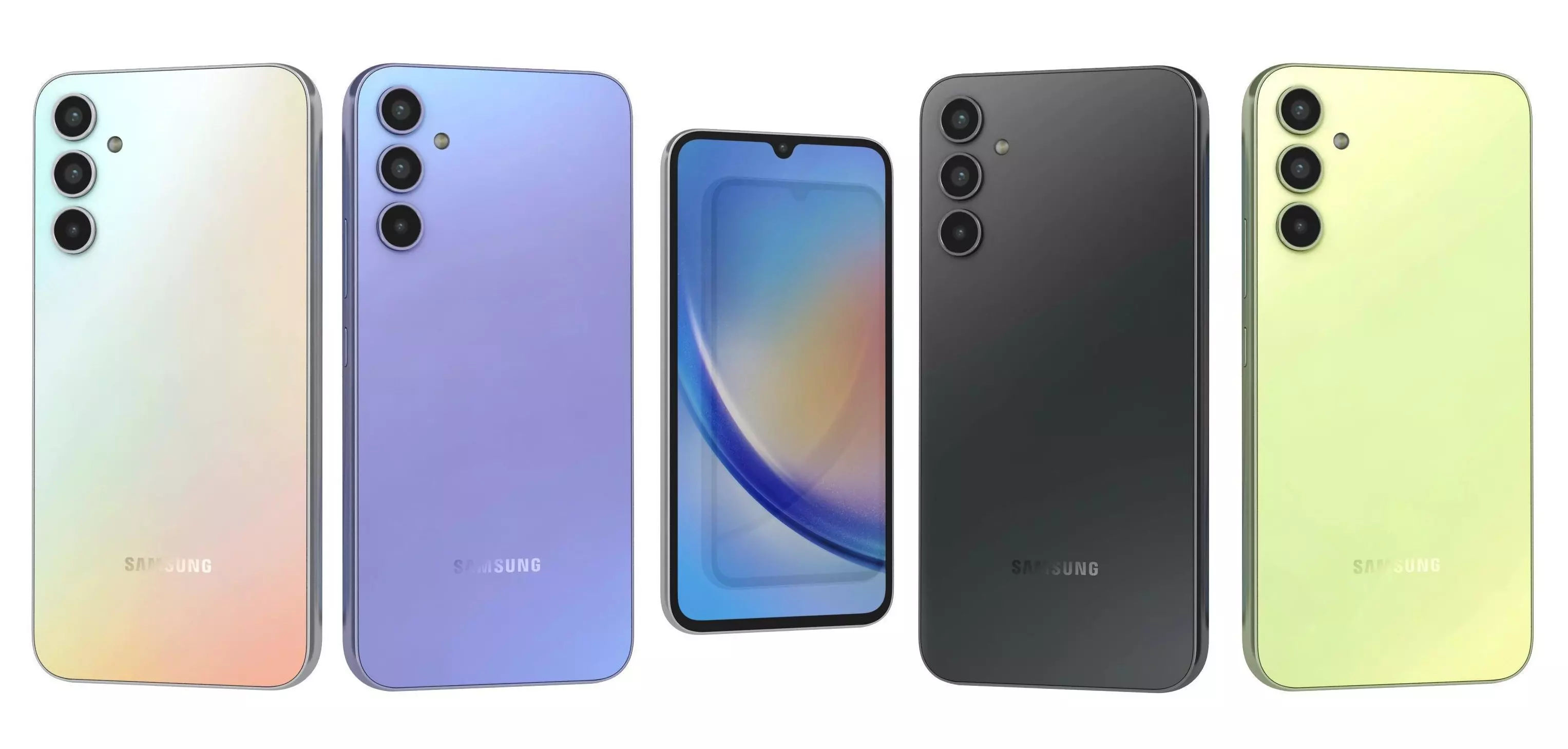 Samsung Galaxy A34 All Colors 3D model_0