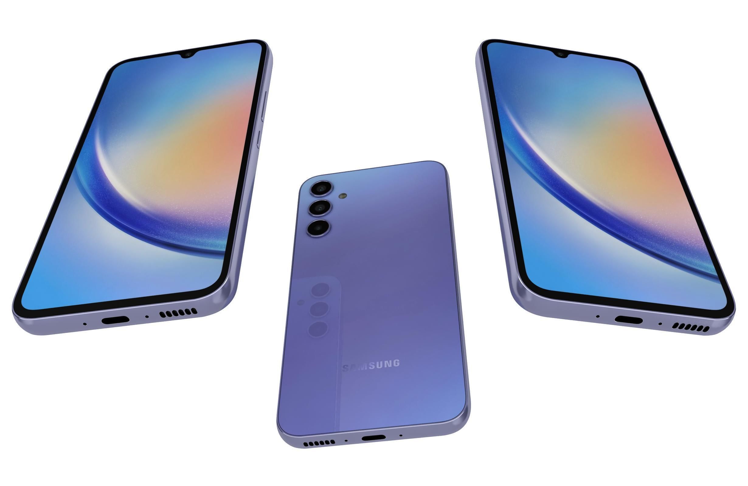 Samsung Galaxy A34 All Colors 3D model_4