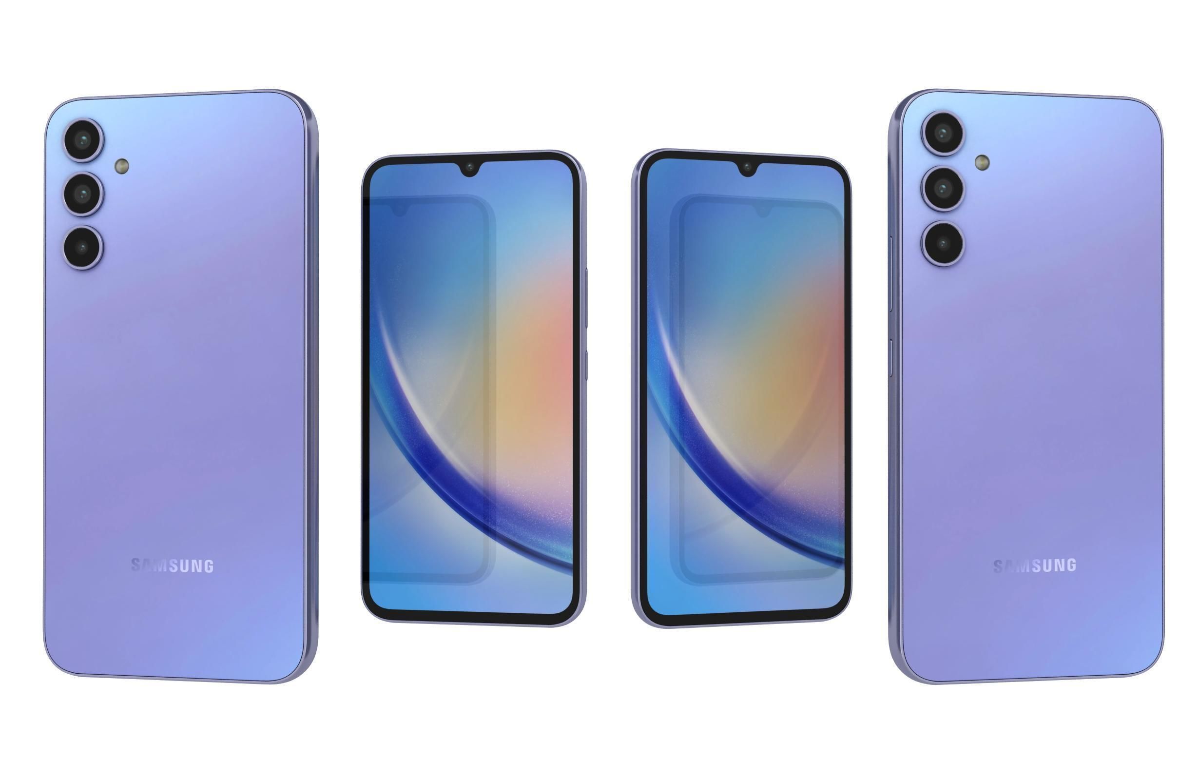 Samsung Galaxy A34 All Colors 3D model_5