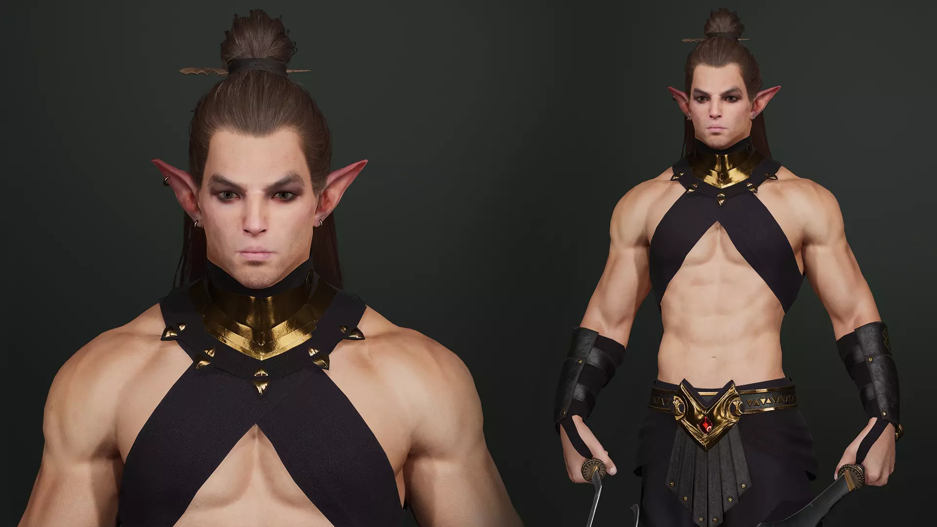 Garuda Warrior Free low-poly 3D model_0