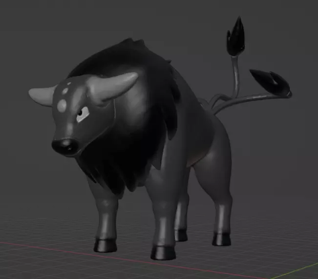 Tauros Paldean Form Combat Breed 3D print model_0
