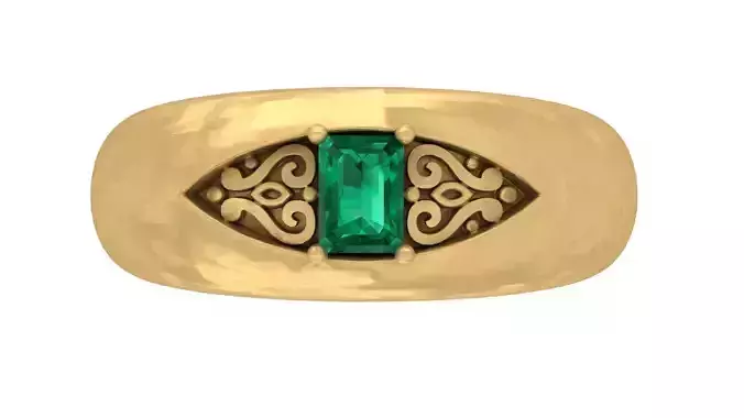 EMRELD CUTT RING 3D print model