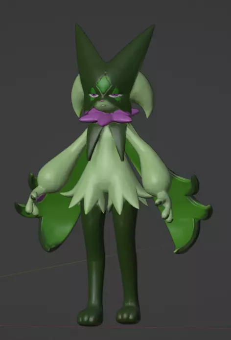 Meowscarada  3D print model_0