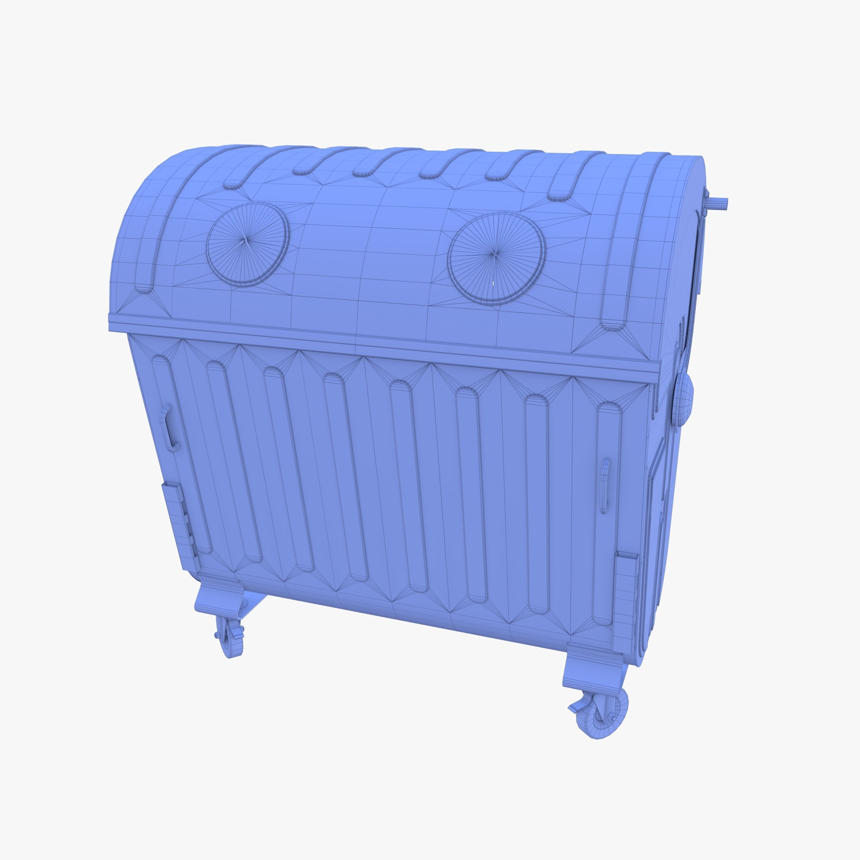 Dumpster v5 Low-poly 3D model_16