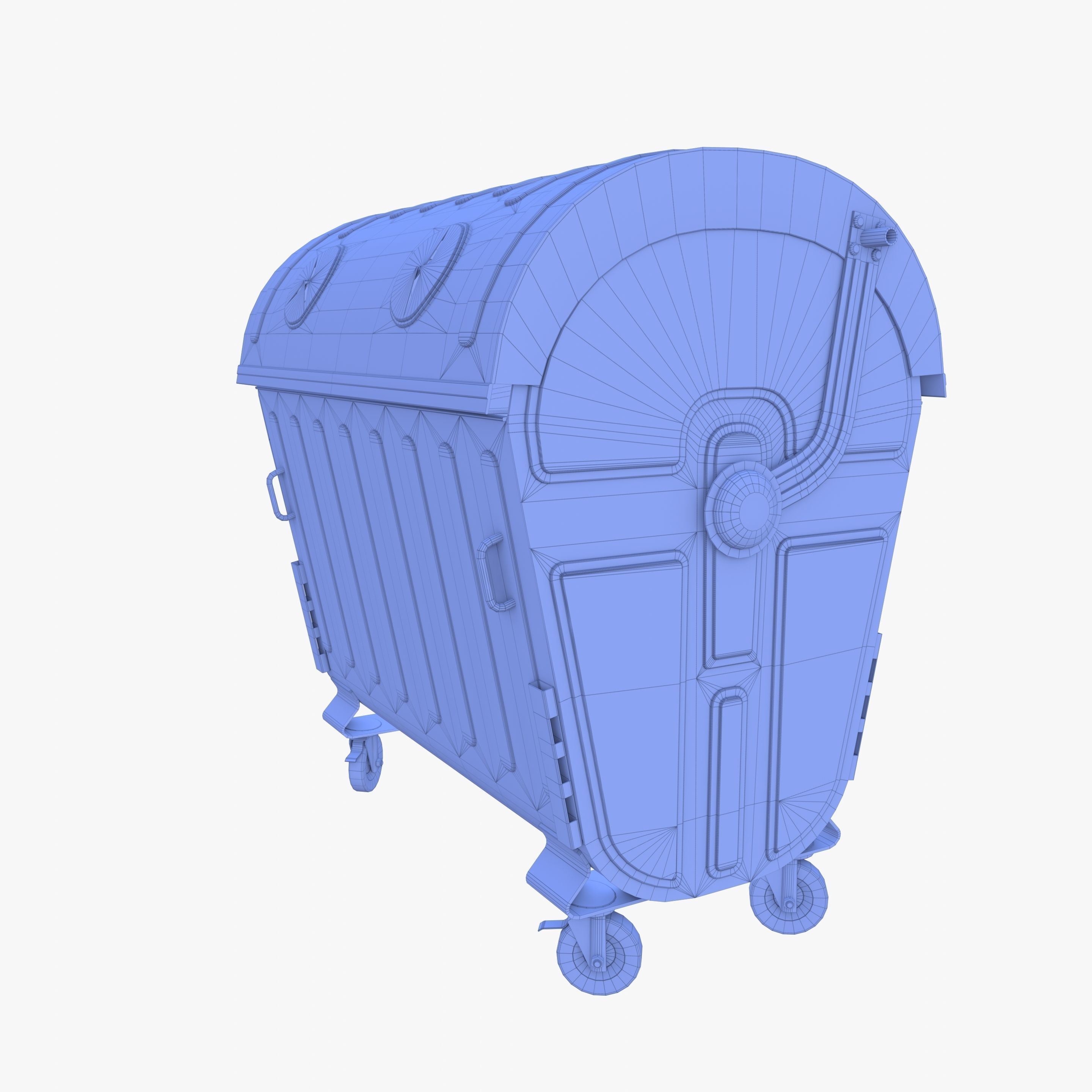 Dumpster v5 Low-poly 3D model_10