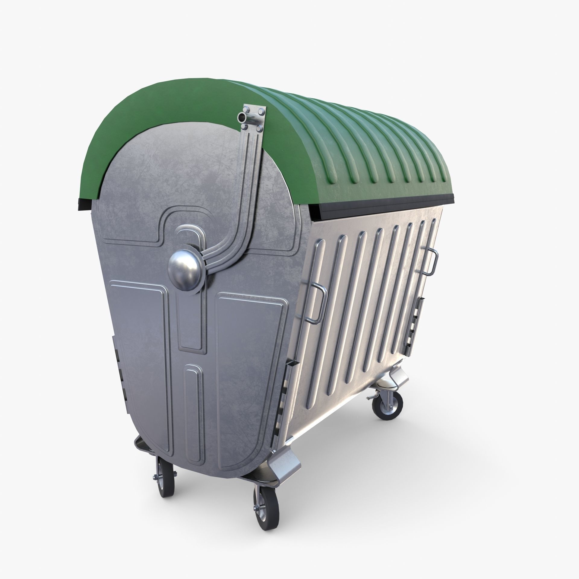 Dumpster v5 Low-poly 3D model_3