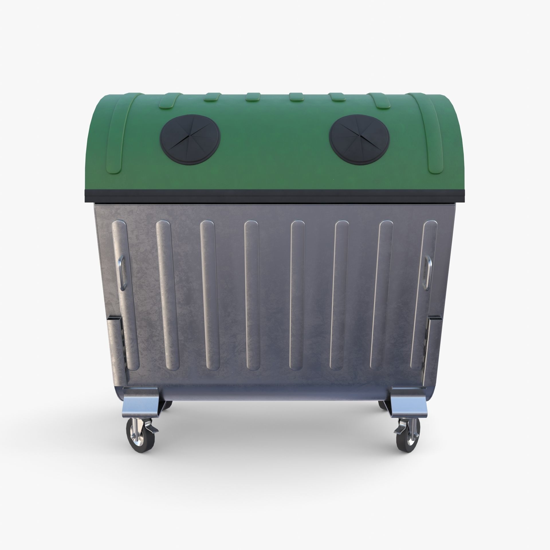 Dumpster v5 Low-poly 3D model_6