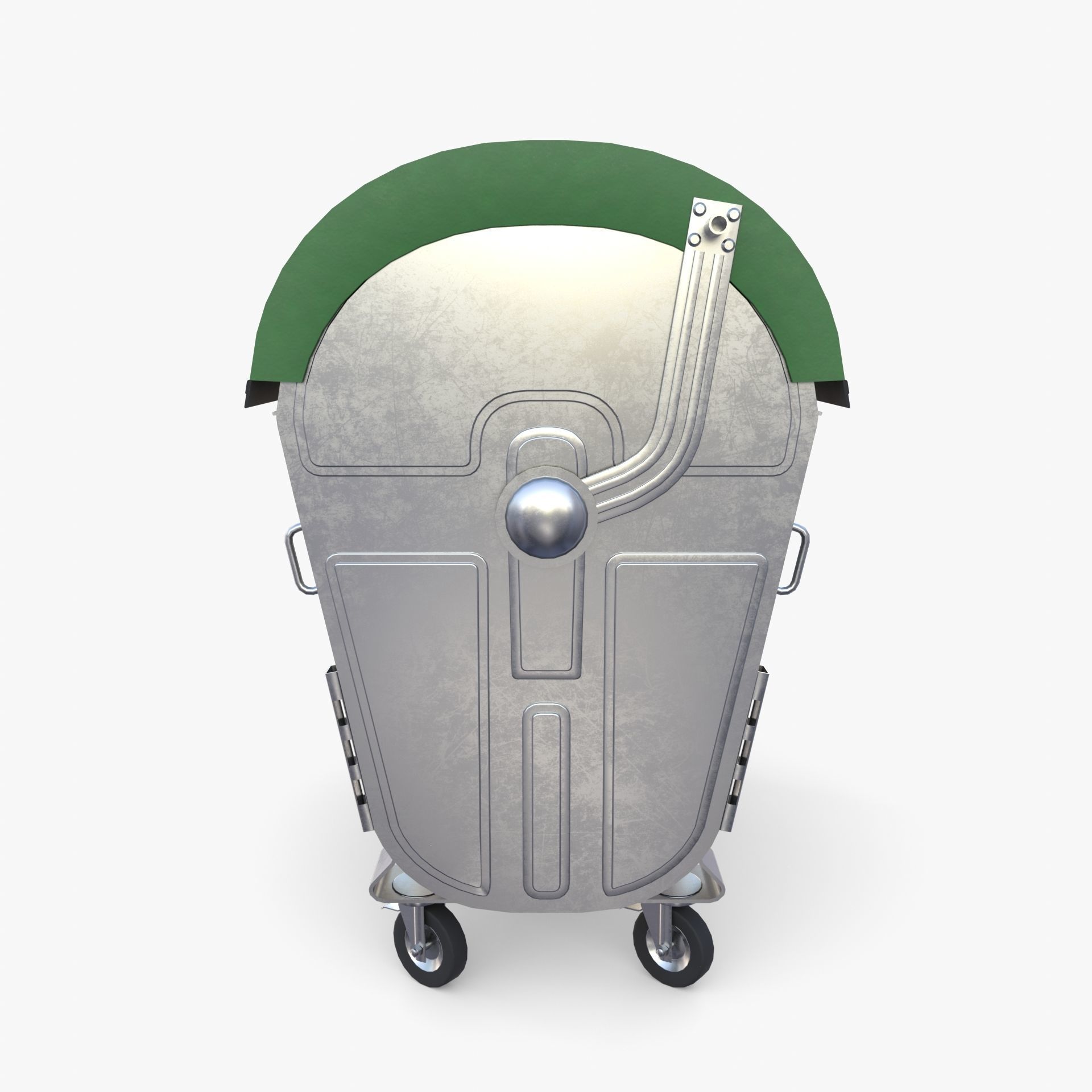 Dumpster v5 Low-poly 3D model_2