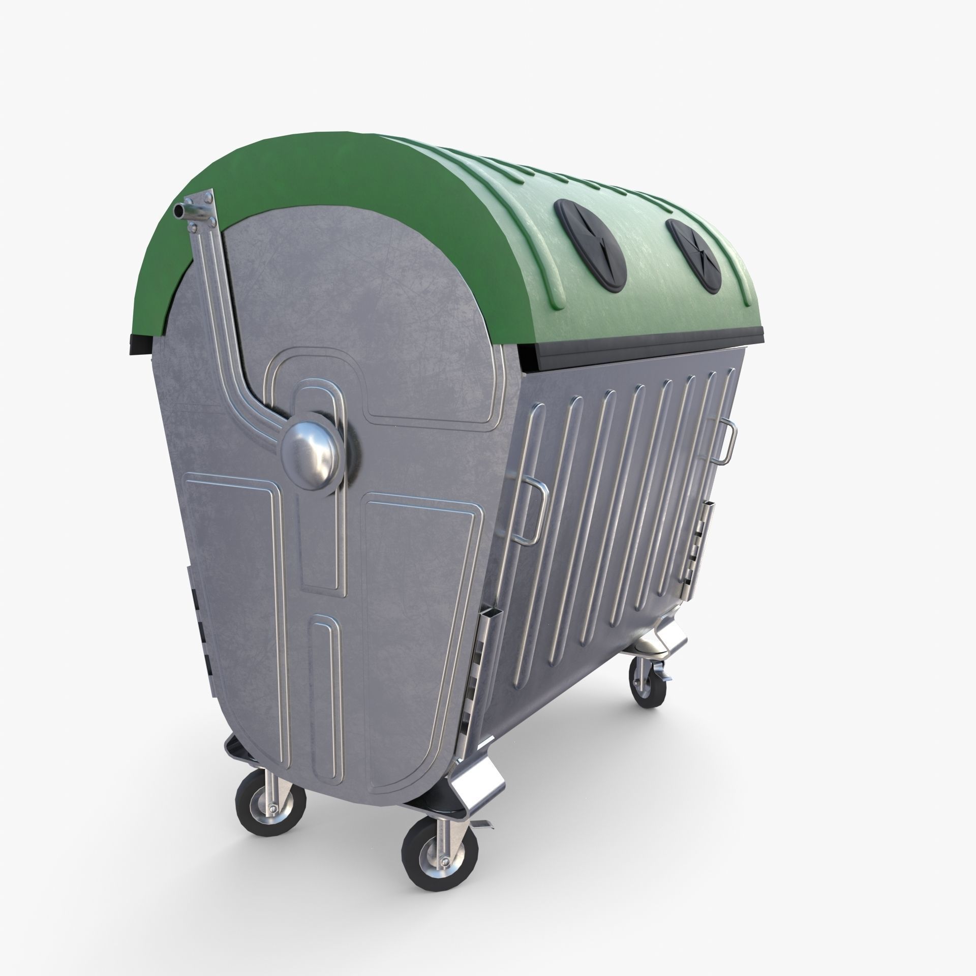 Dumpster v5 Low-poly 3D model_5
