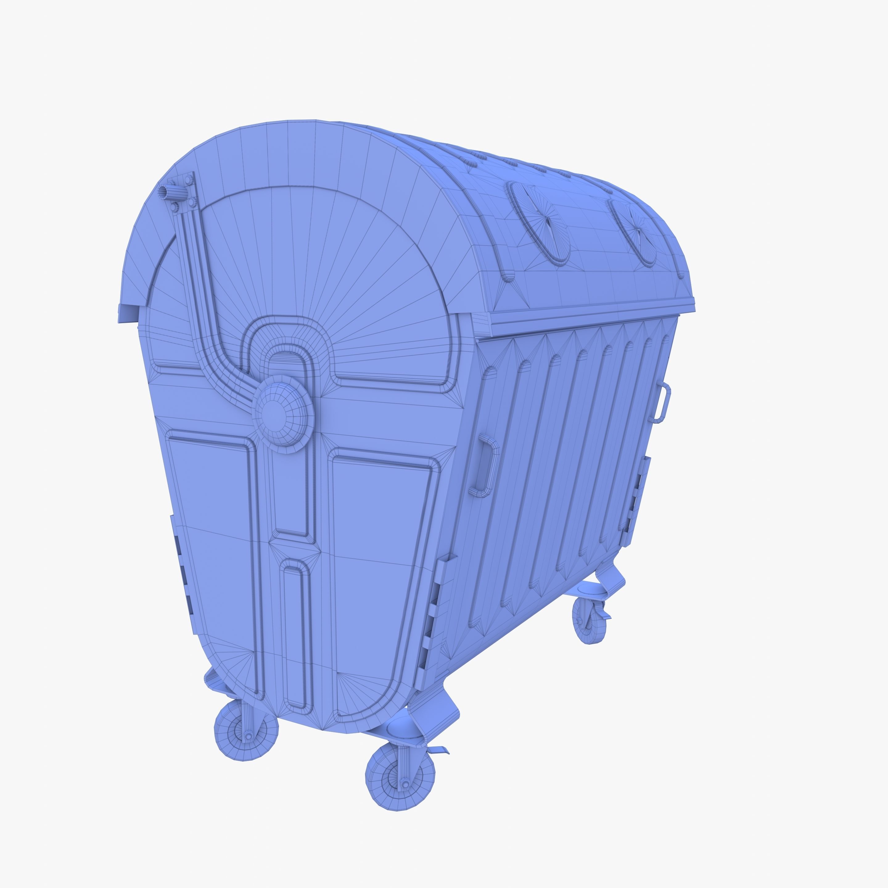Dumpster v5 Low-poly 3D model_14