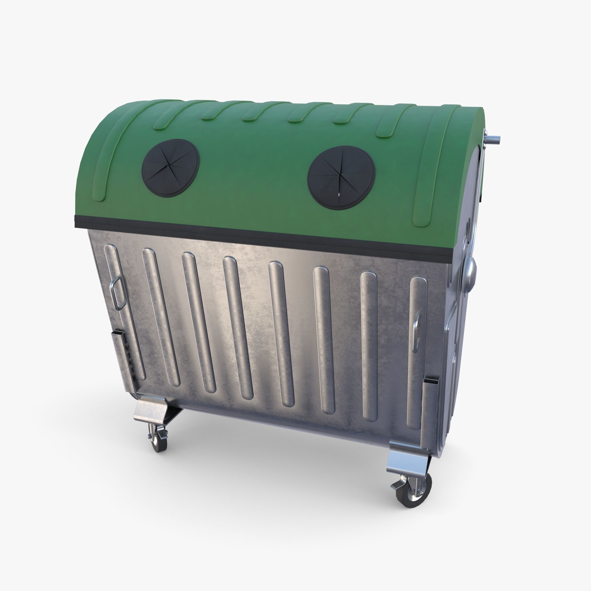 Dumpster v5 Low-poly 3D model_8