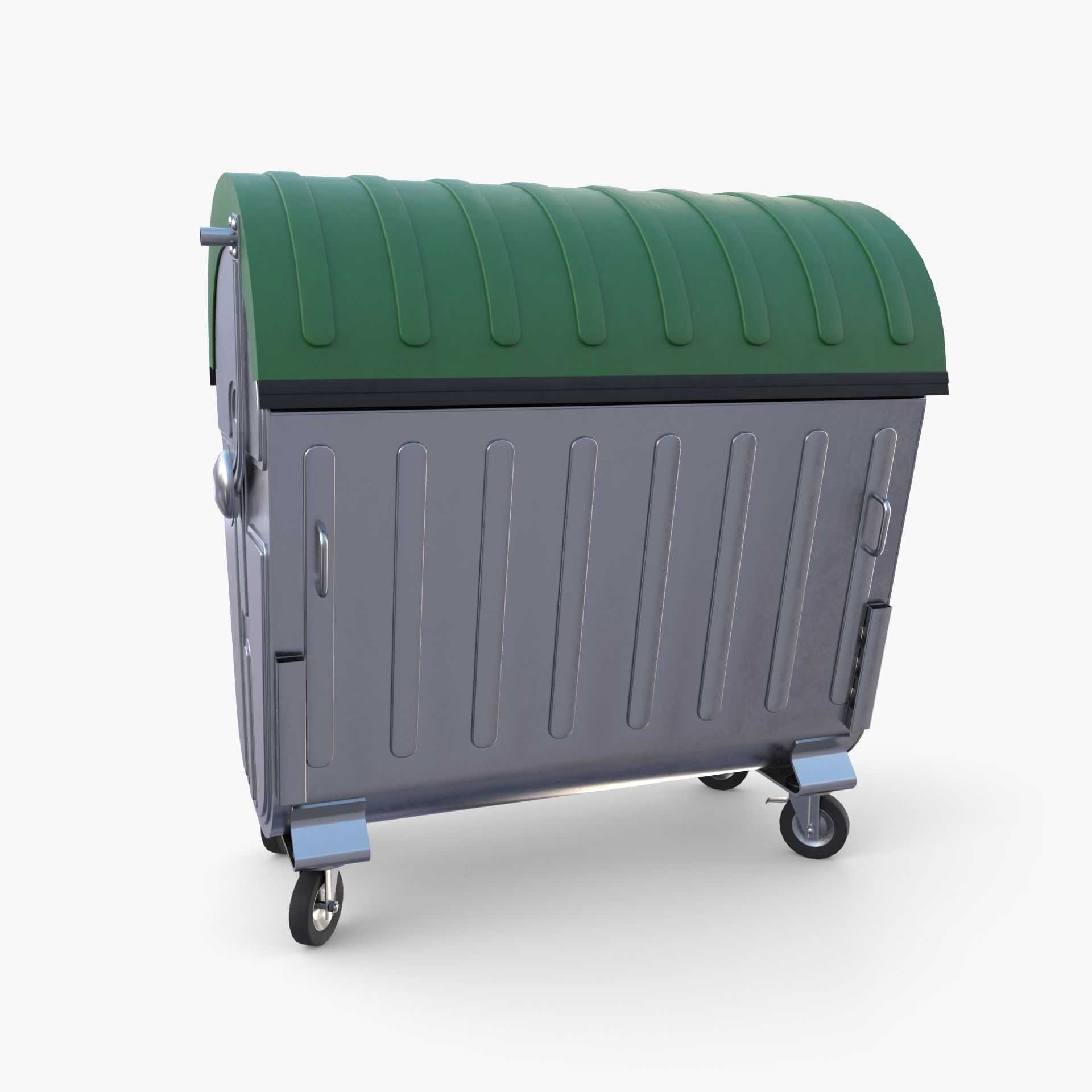 Dumpster v5 Low-poly 3D model_4