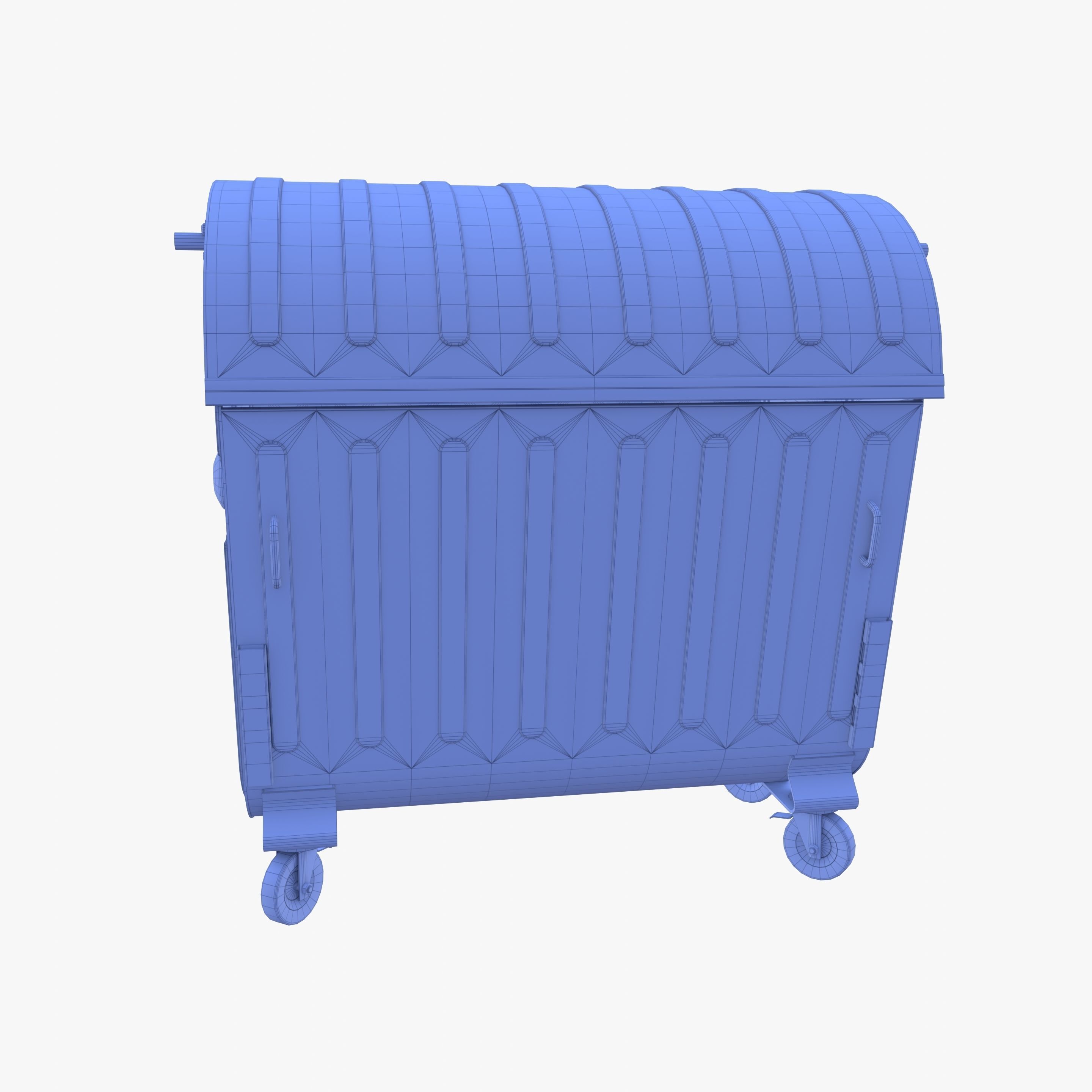 Dumpster v5 Low-poly 3D model_13