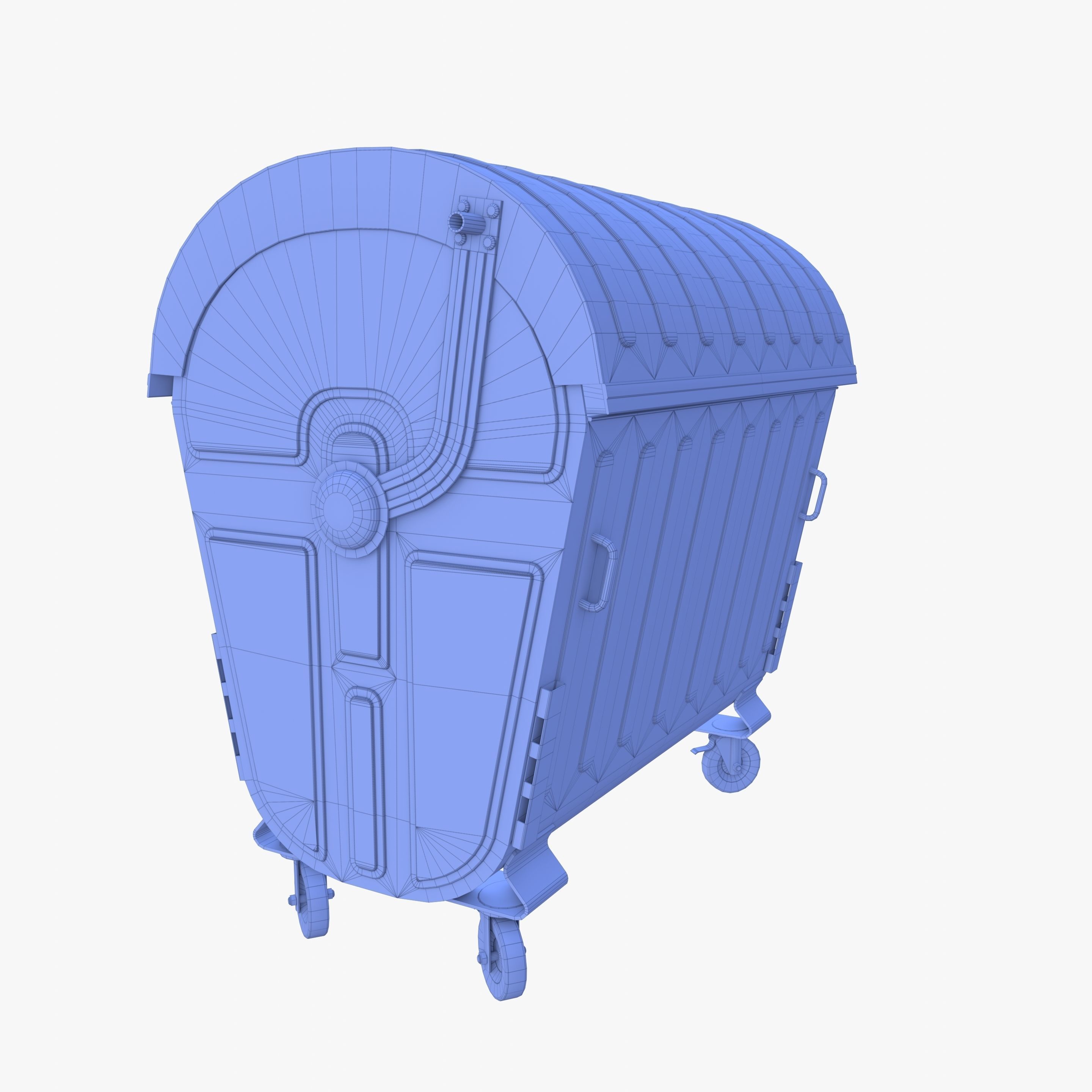 Dumpster v5 Low-poly 3D model_12