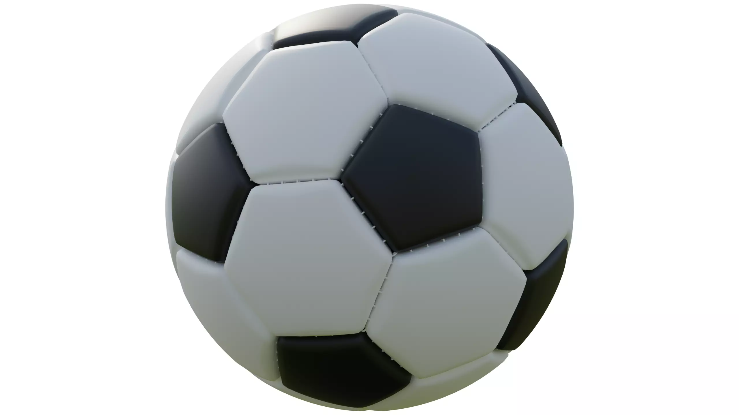 football Low-poly 3D model_0