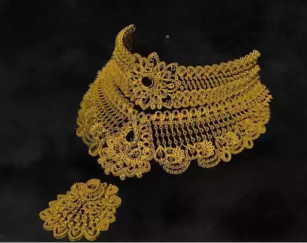 chouker woman gold ornament 