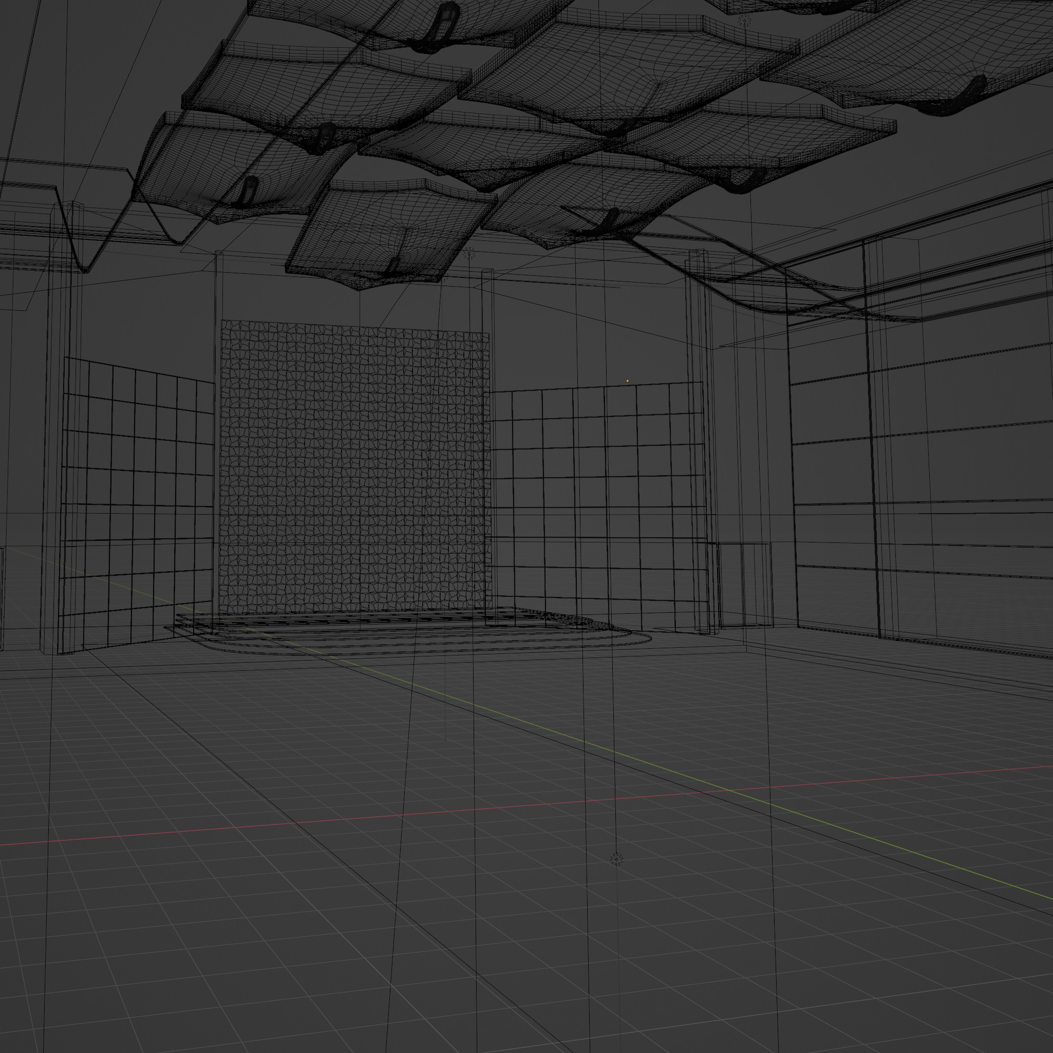 Sci fi Futuristic exhibition Interior 3D 3D model_6