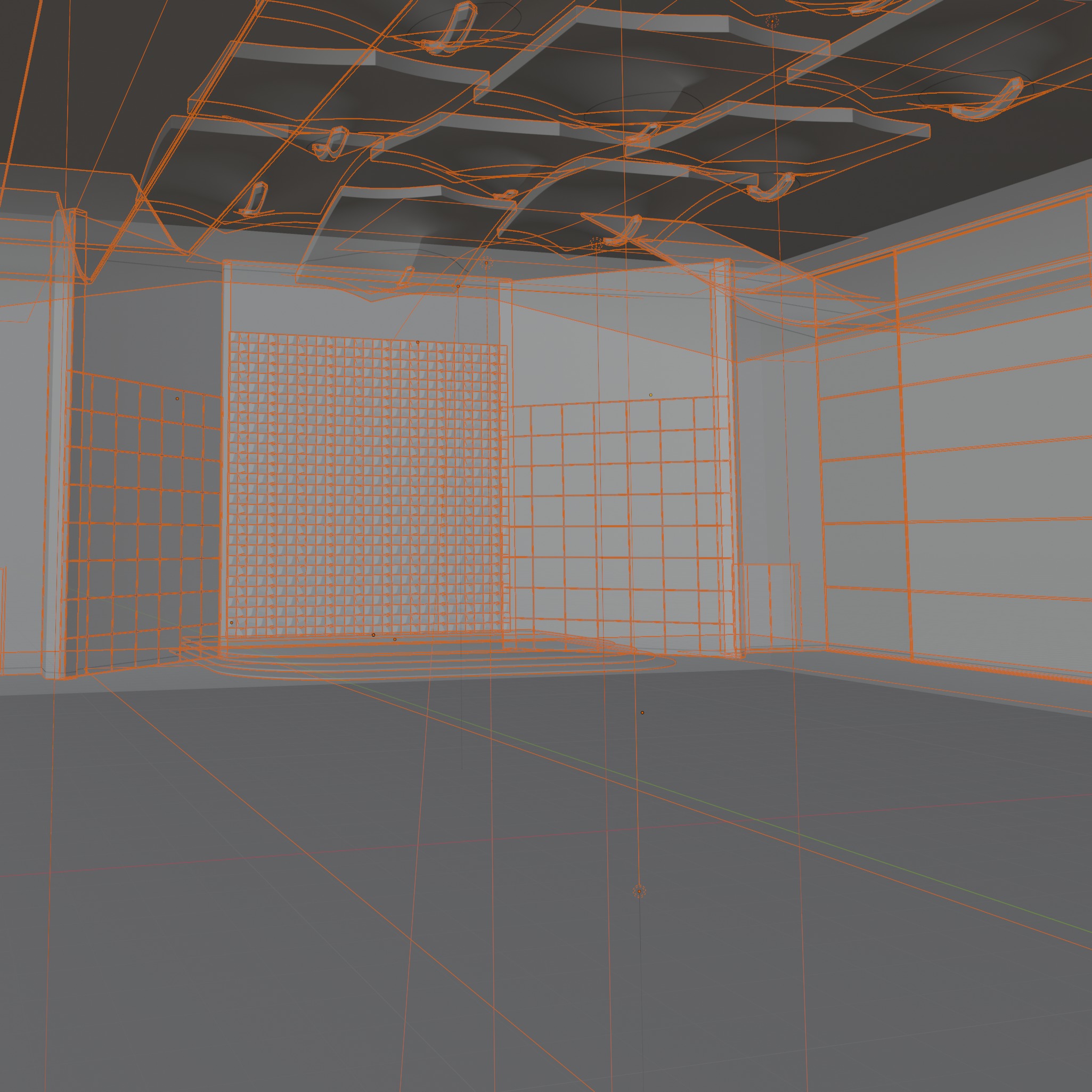 Sci fi Futuristic exhibition Interior 3D 3D model_4