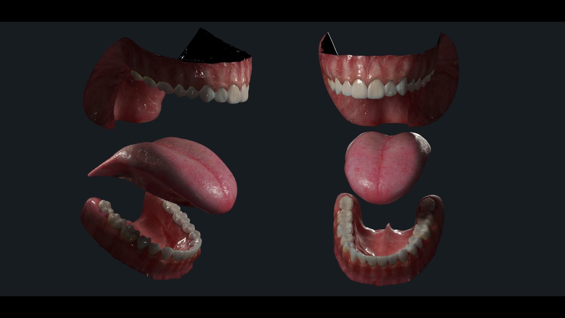 PHOTOREALISTIC EYE PACK WITH RIG AND ANIMATION 3D model_12