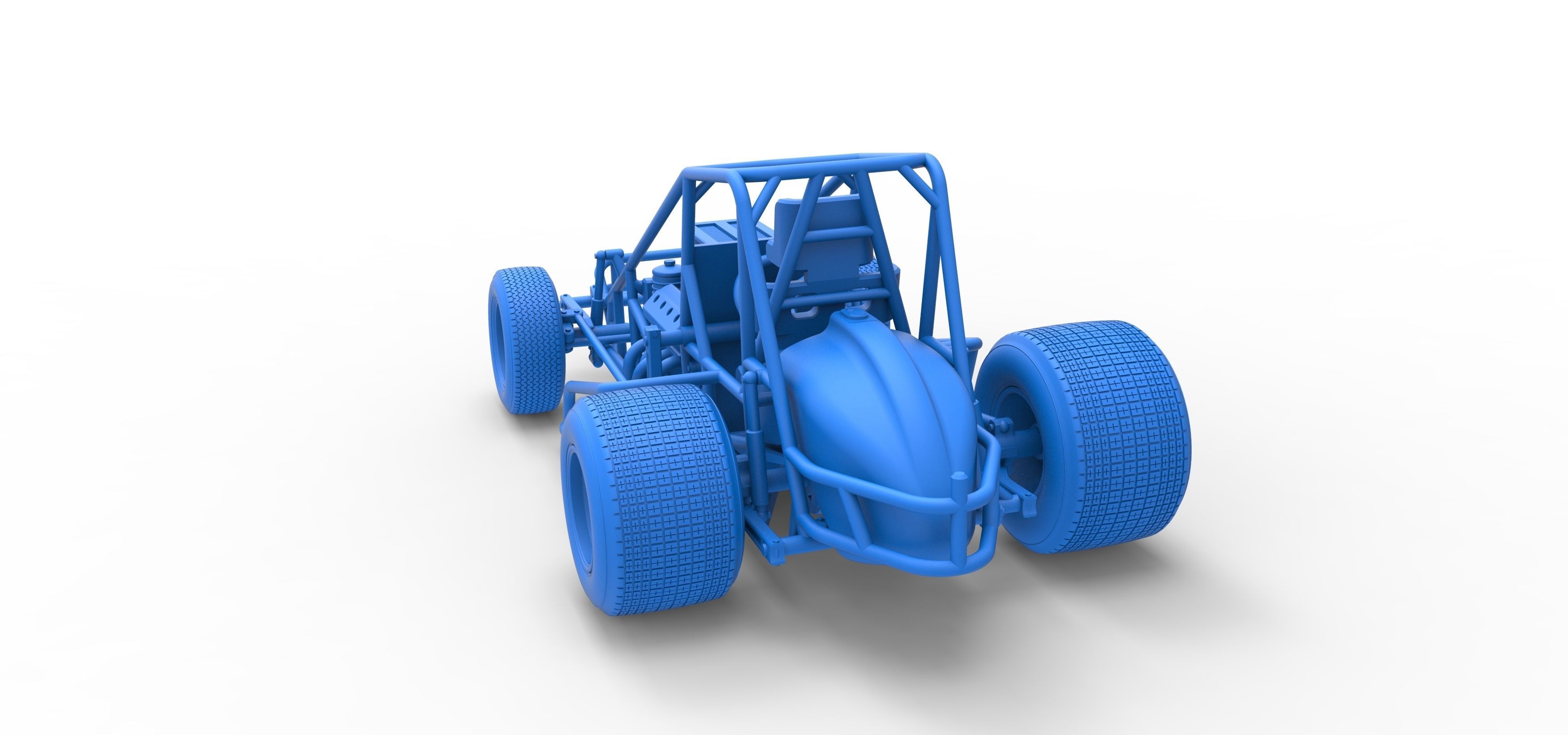Sprint car Scale 1 to 25 3D print model_52