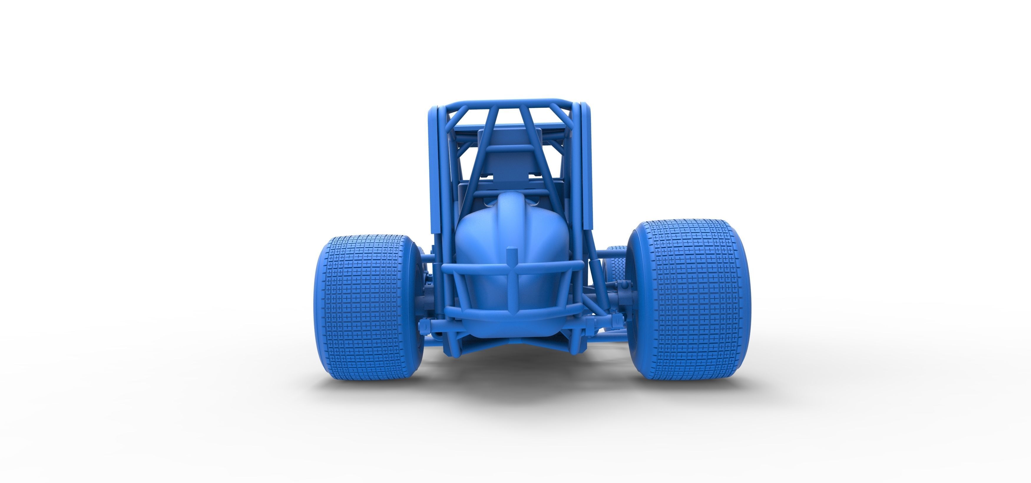 Sprint car Scale 1 to 25 3D print model_40