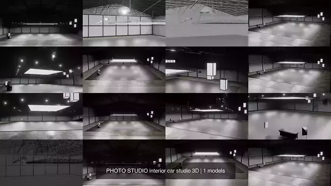 PHOTO STUDIO interior car studio 3D