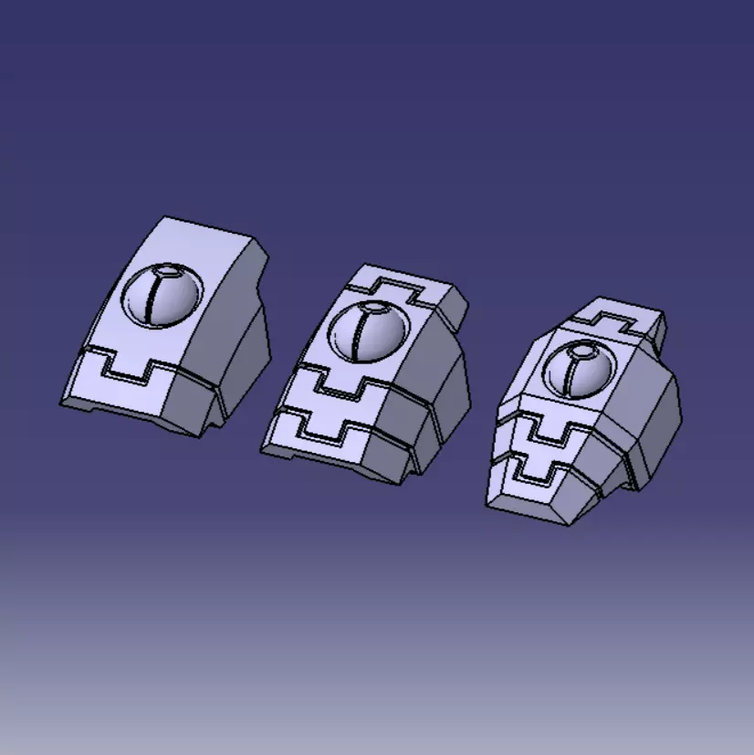 SPACE COMMUNIST XV SHOULDER PADS Including Renegade FSE Suits 3D print model_0