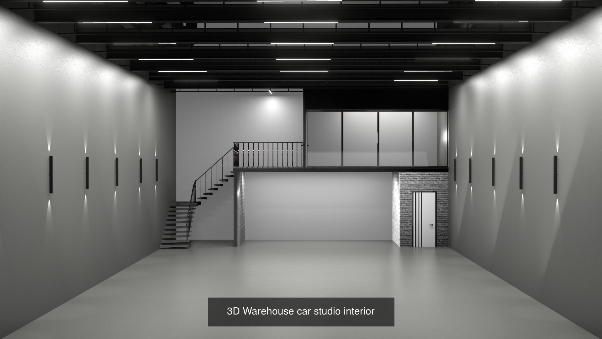STUDIO SCENE warehouse 3D future futuristic 3D Model Collection_1